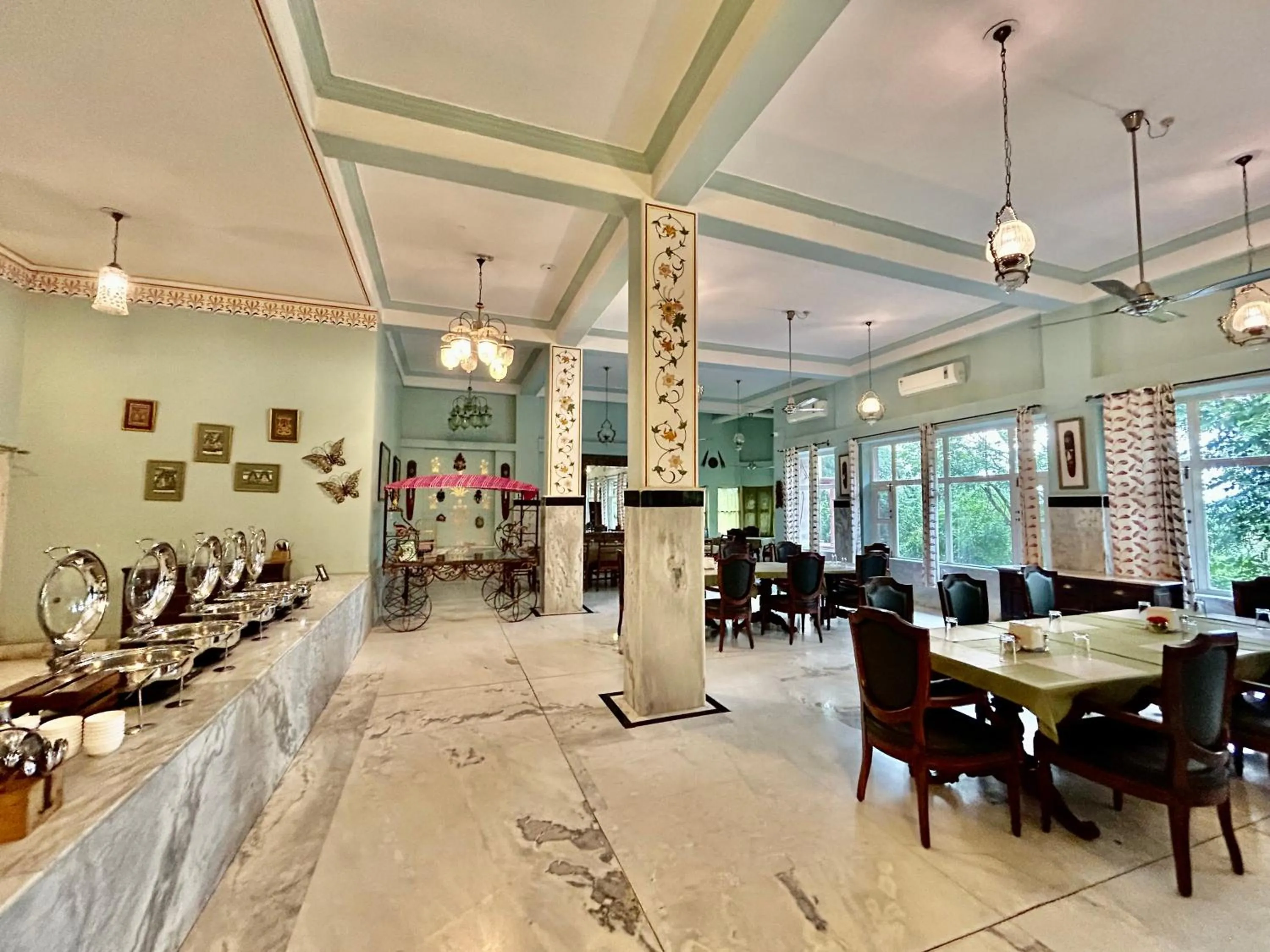 Restaurant/places to eat in Umaid Palace - A Lakeside Resort - 25 minutes from Mehandipur Balaji - 20 minutes from Chand Baori Stepwell Abhaneri & 40 minutes from Bhangarh Fort