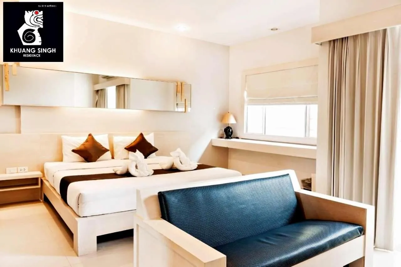 Bed in Khuang Singh Residence & Hotel Chiangmai