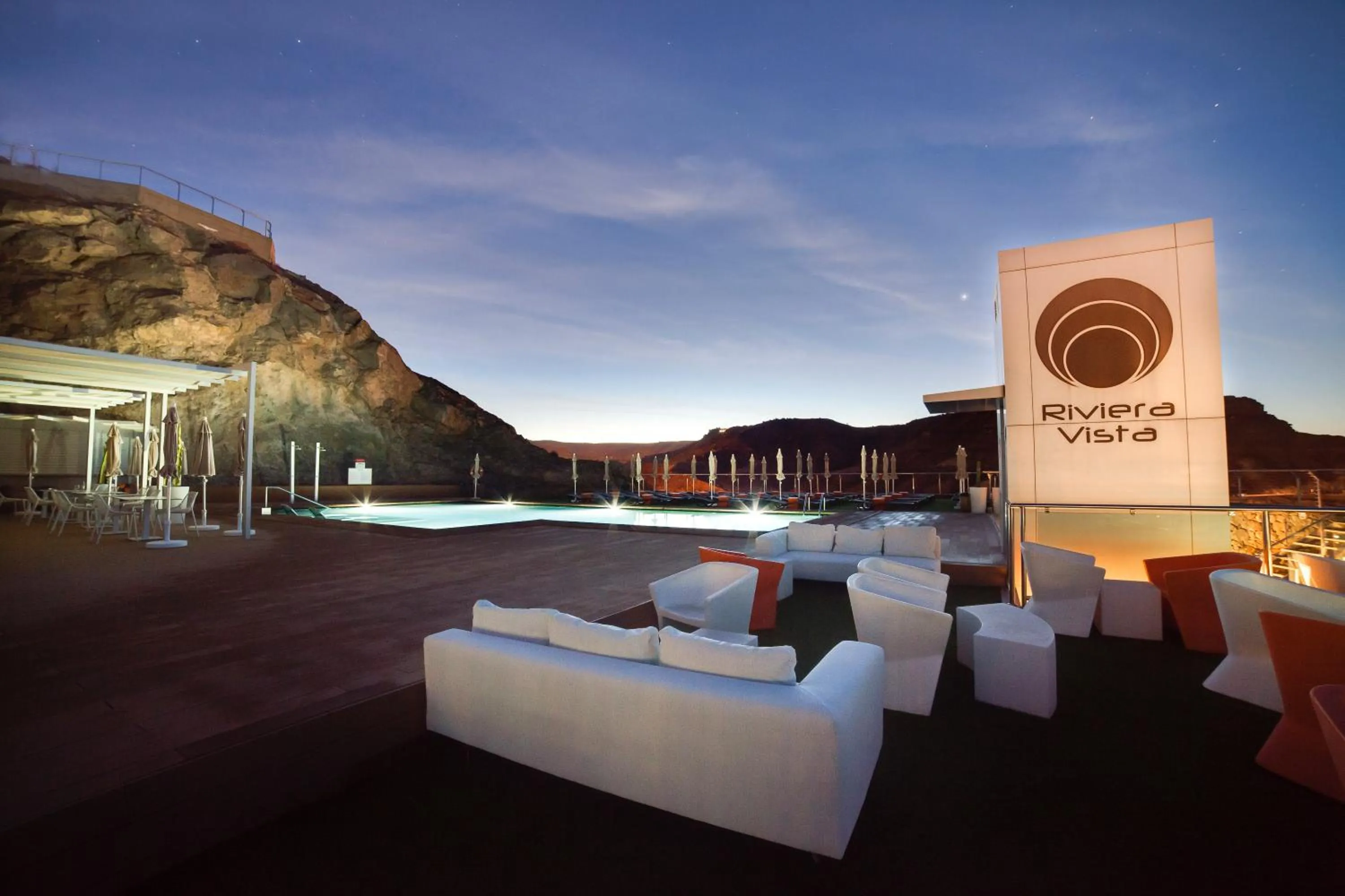 Pool view in Riviera Vista