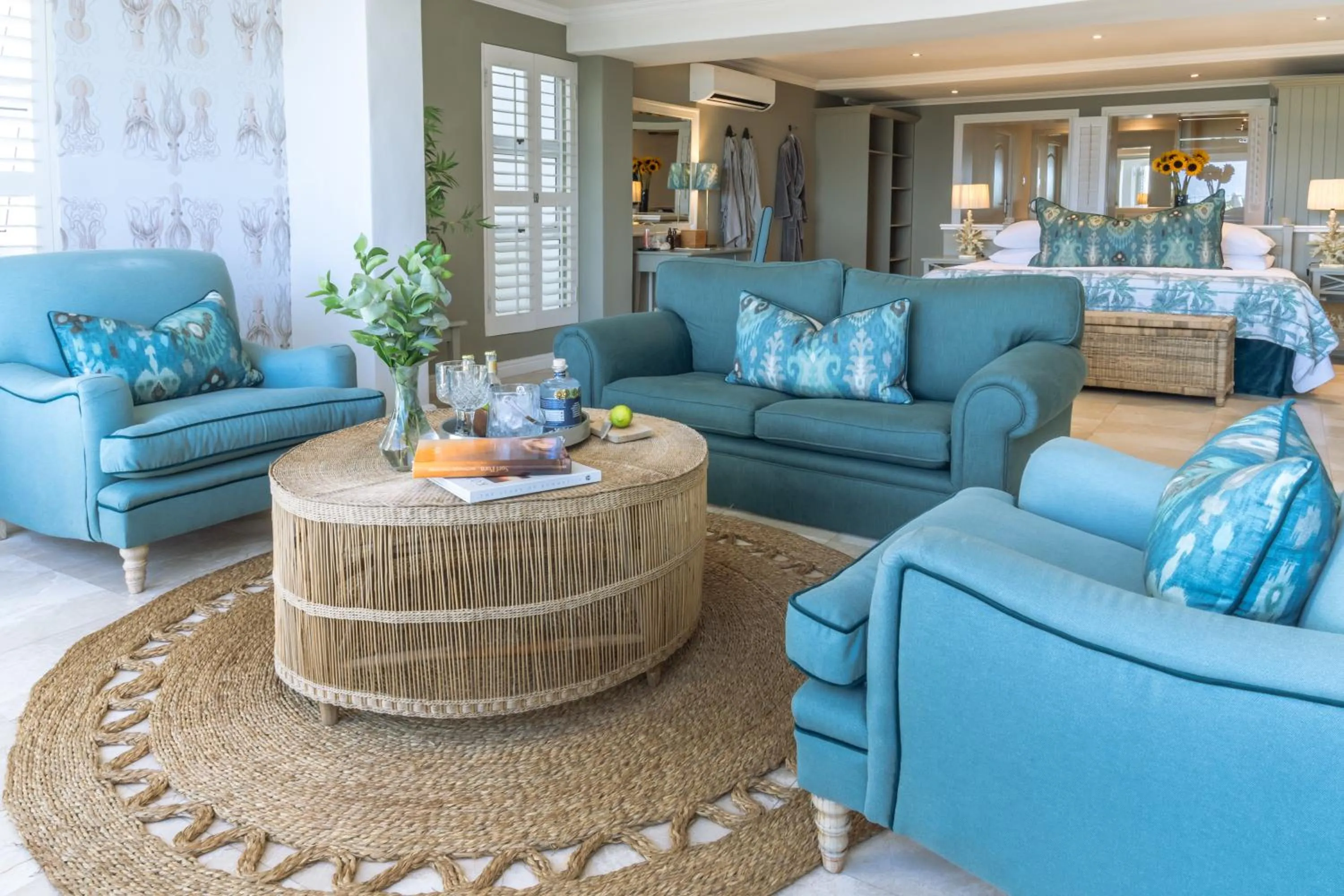 Seating area in Last Word Long Beach