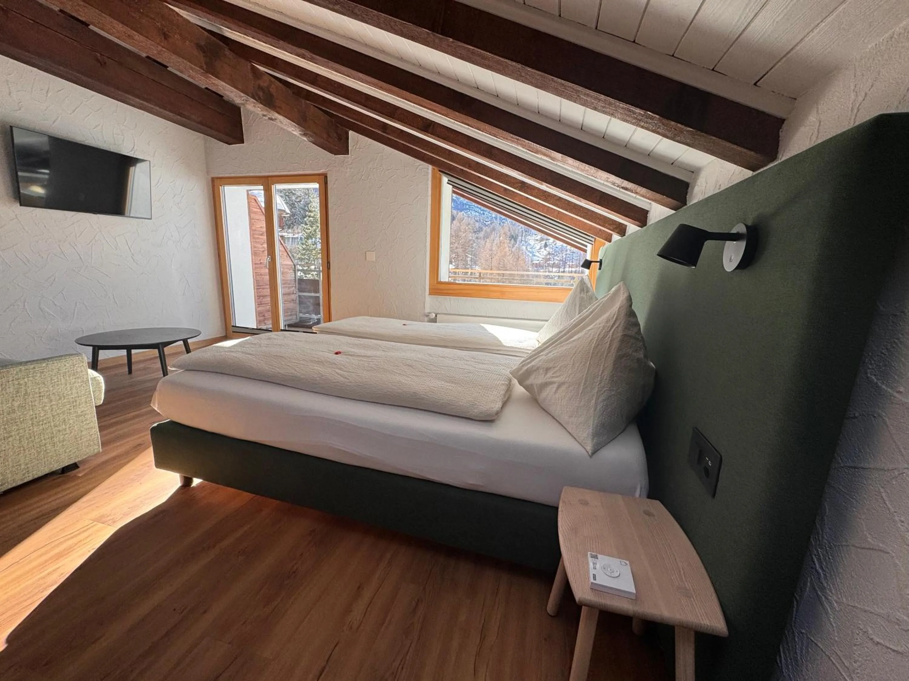 Bed in Hotel Plateau Rosa