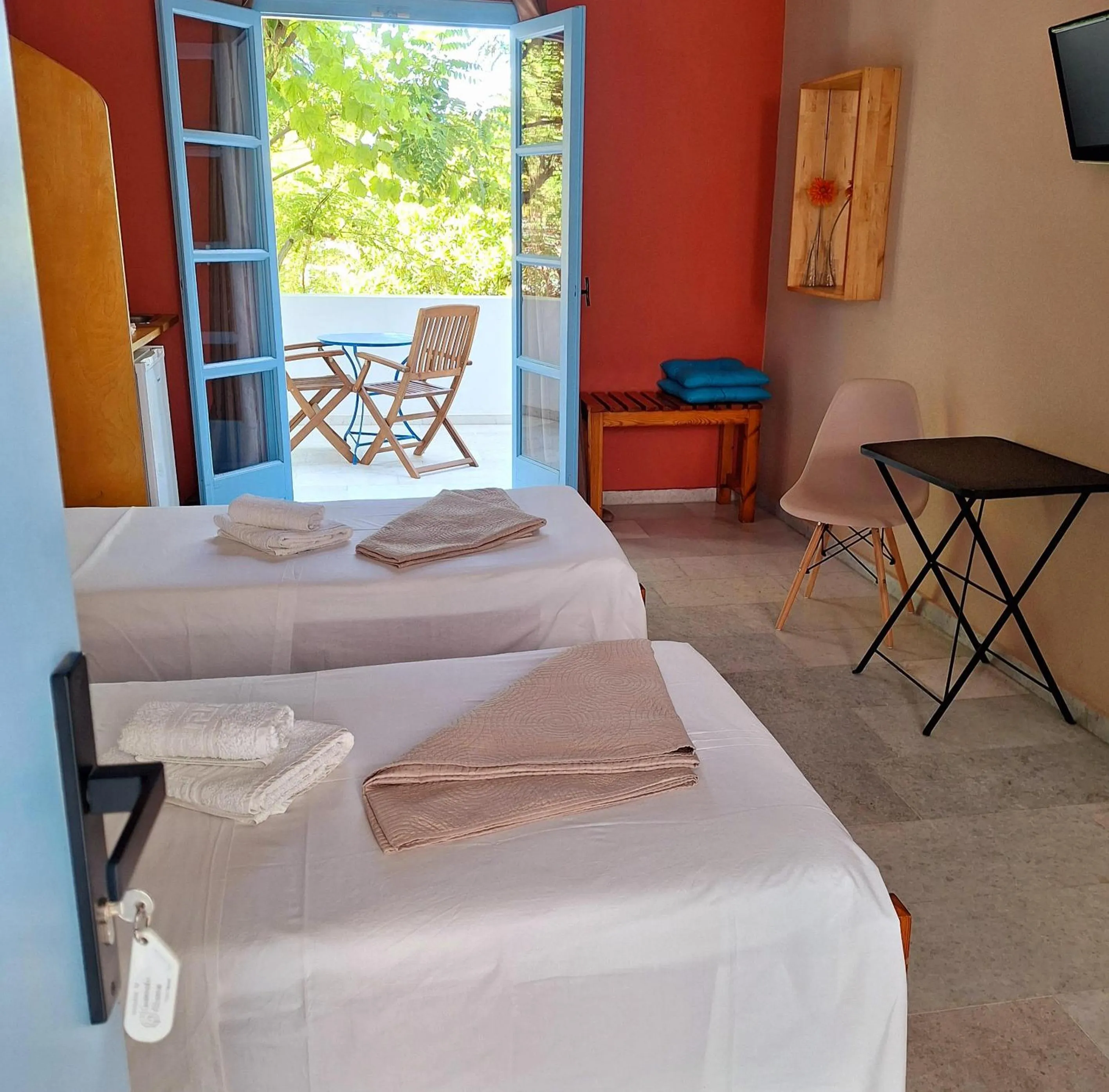 Bedroom, Bed in Giannakis Filoxenia