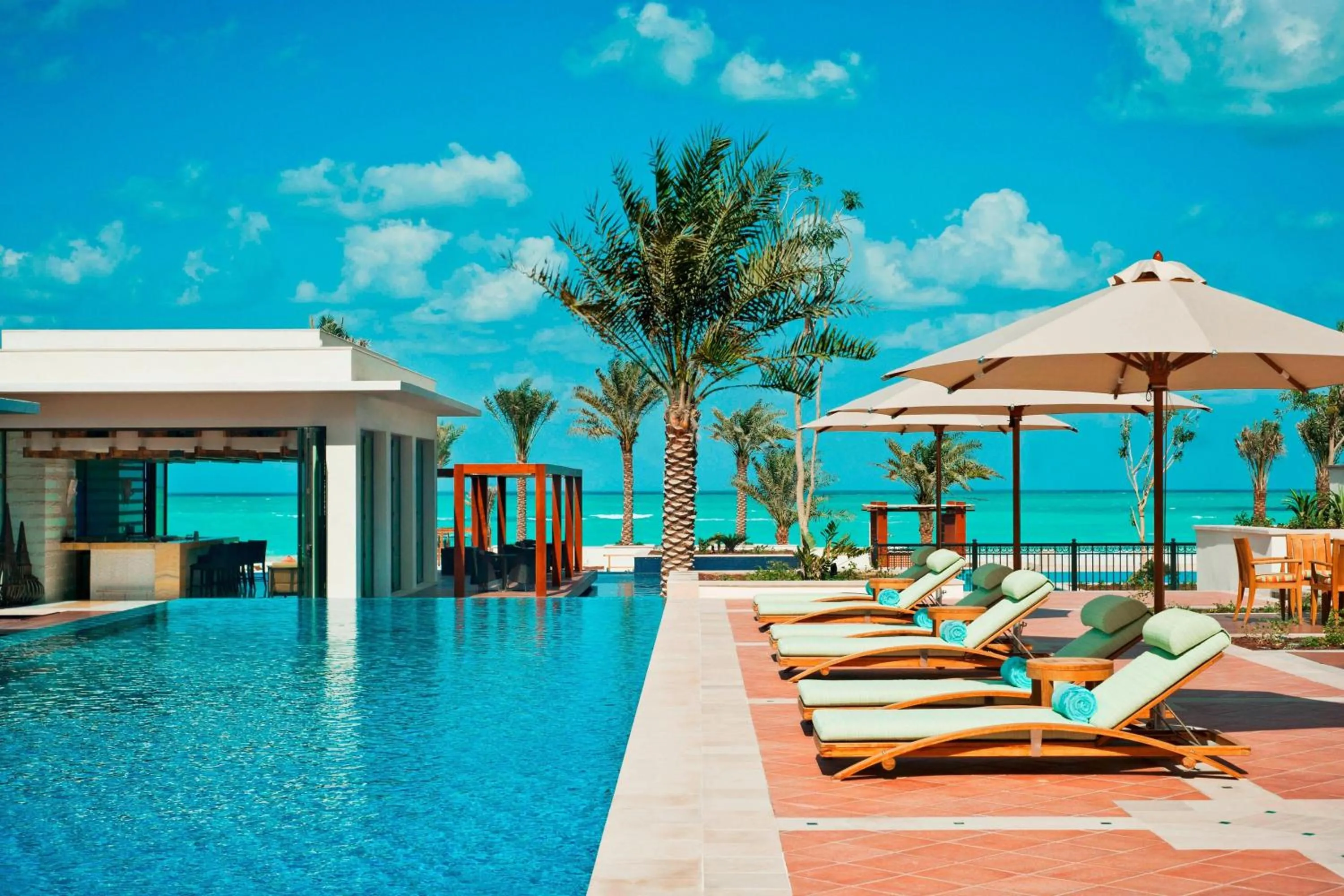 Swimming pool in The St. Regis Saadiyat Island Resort, Abu Dhabi