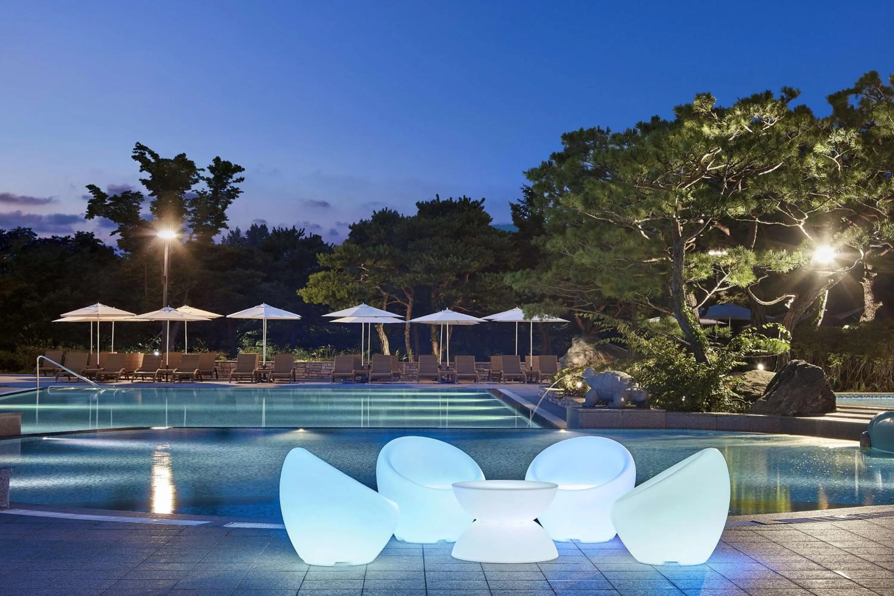 Pool view in Hilton Gyeongju