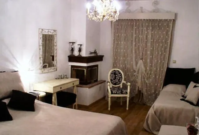 Bed in Nastou View Hotel