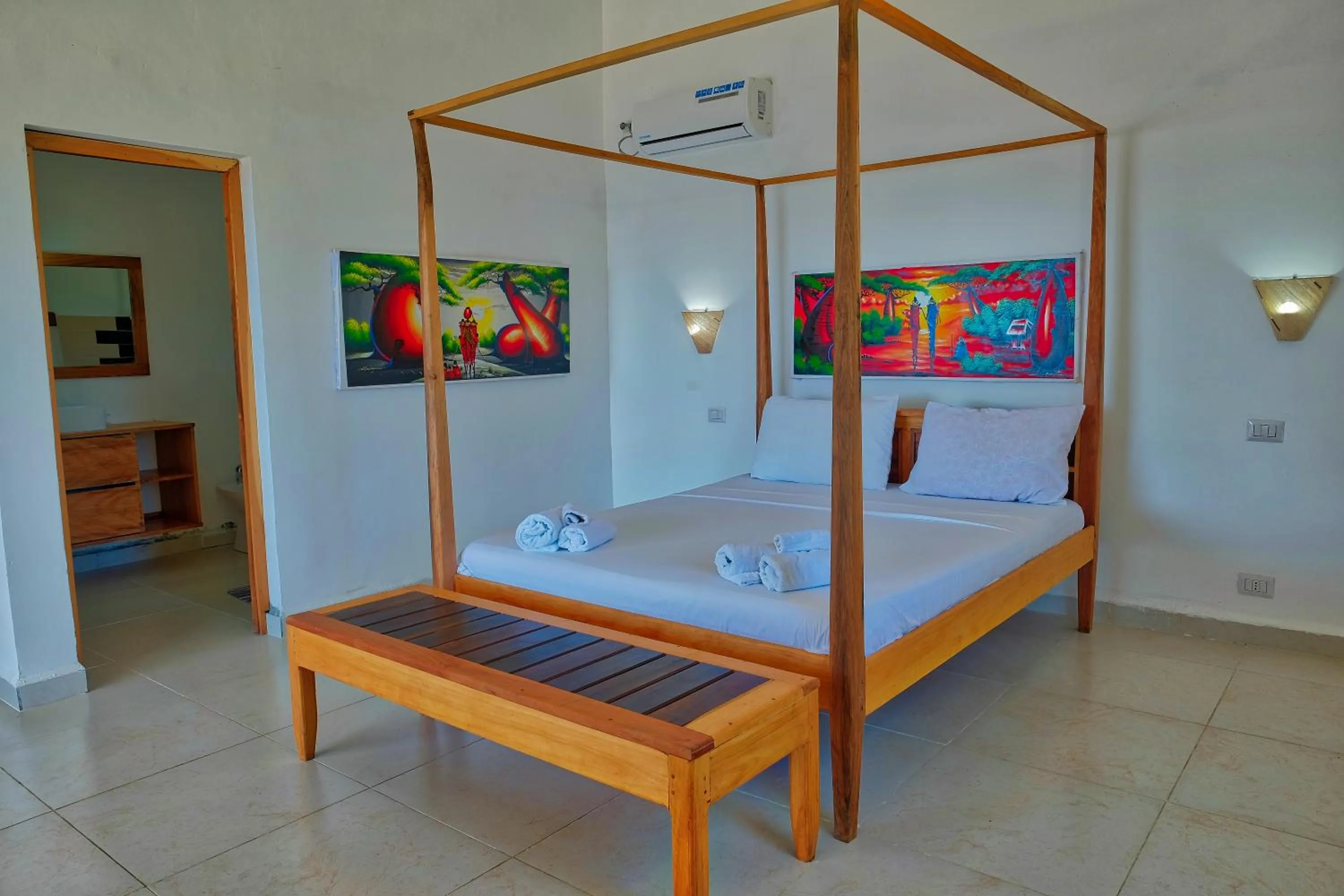 Bed in Emeraude Lodge