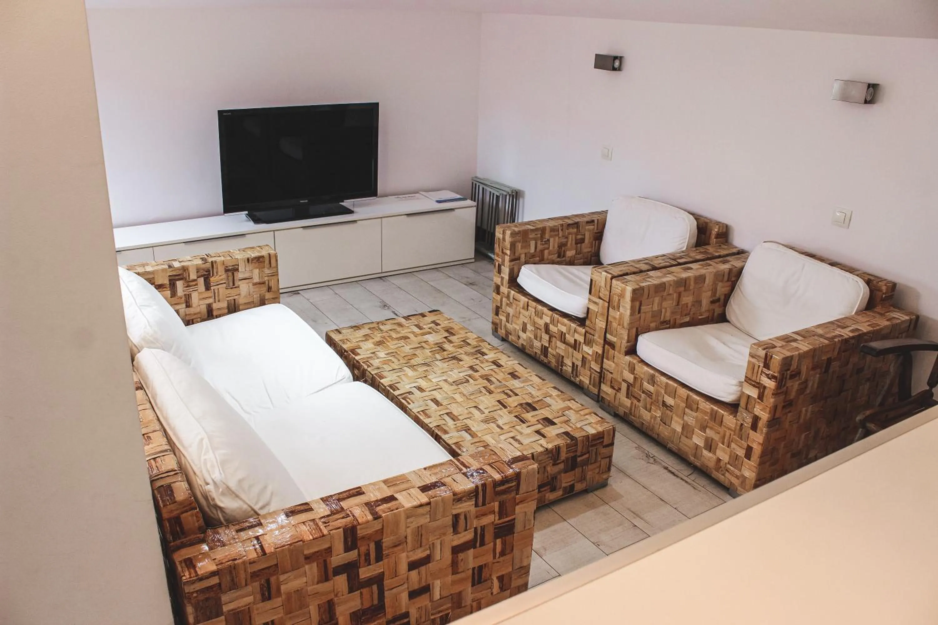 Bed in Family Hotel Casa del Mare