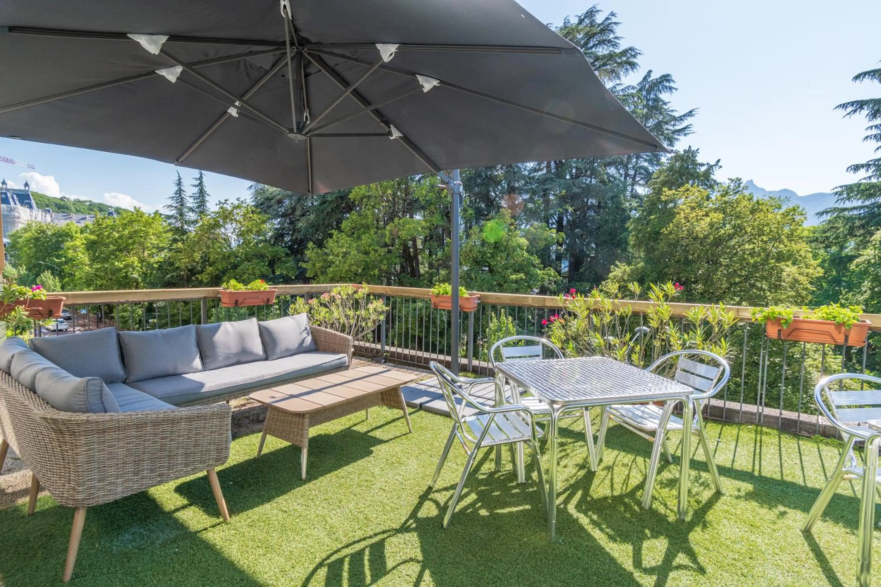 Balcony/Terrace in Hôtel des Bains