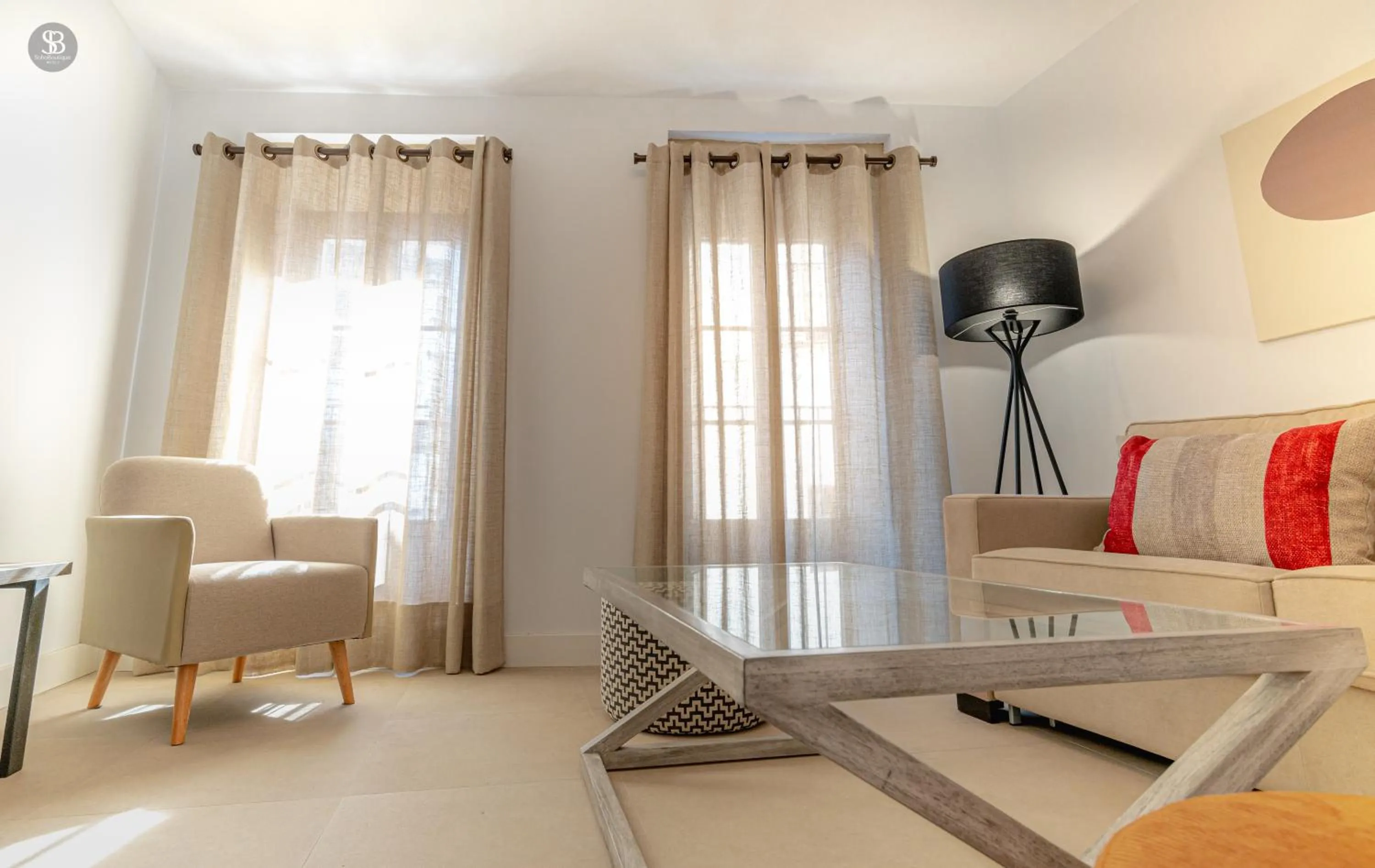 Living room in Apartamentos Soho Boutique Plaza Mayor Caceres