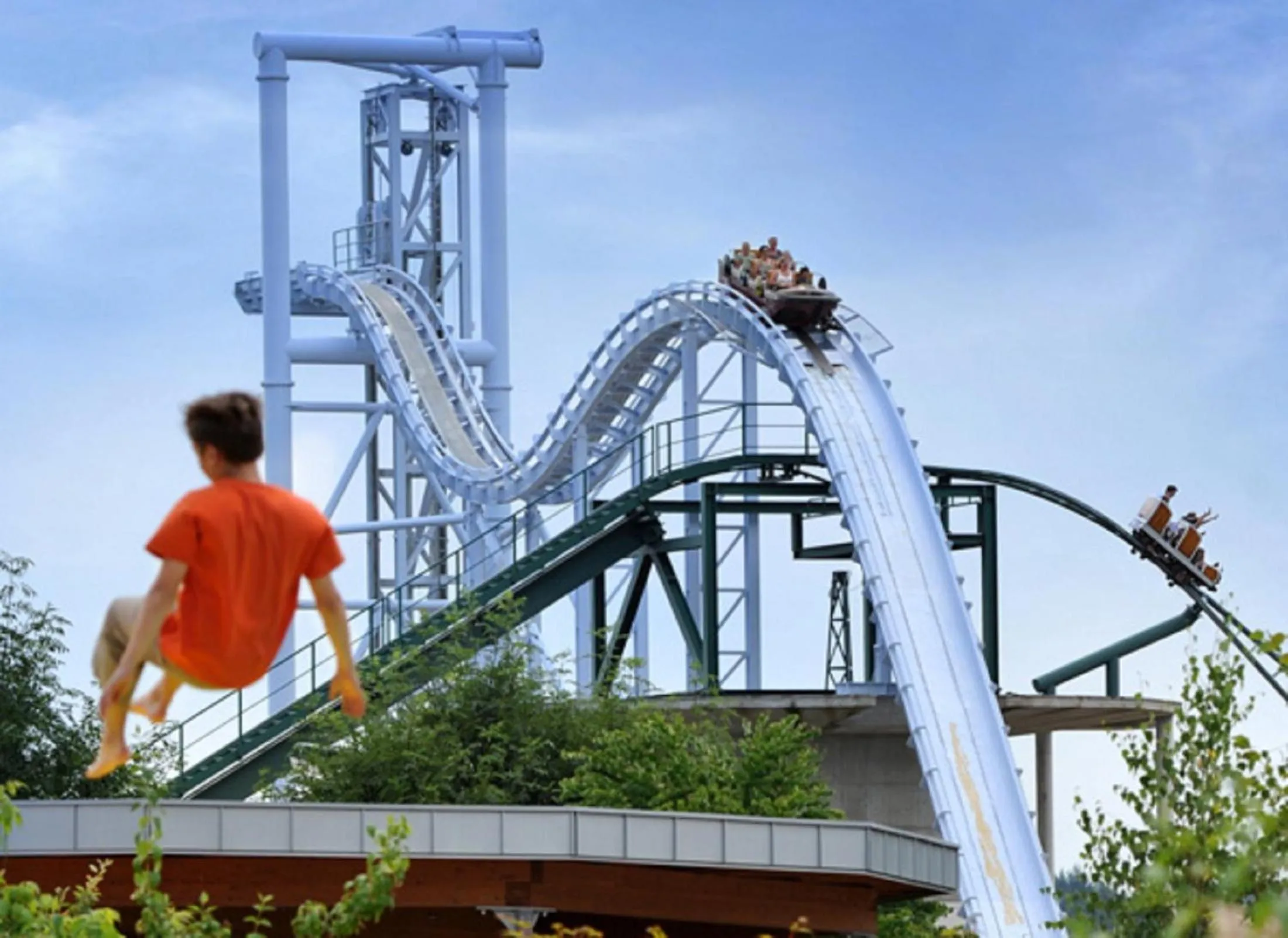 Children play ground in Moselstern Hotel Zum guten Onkel
