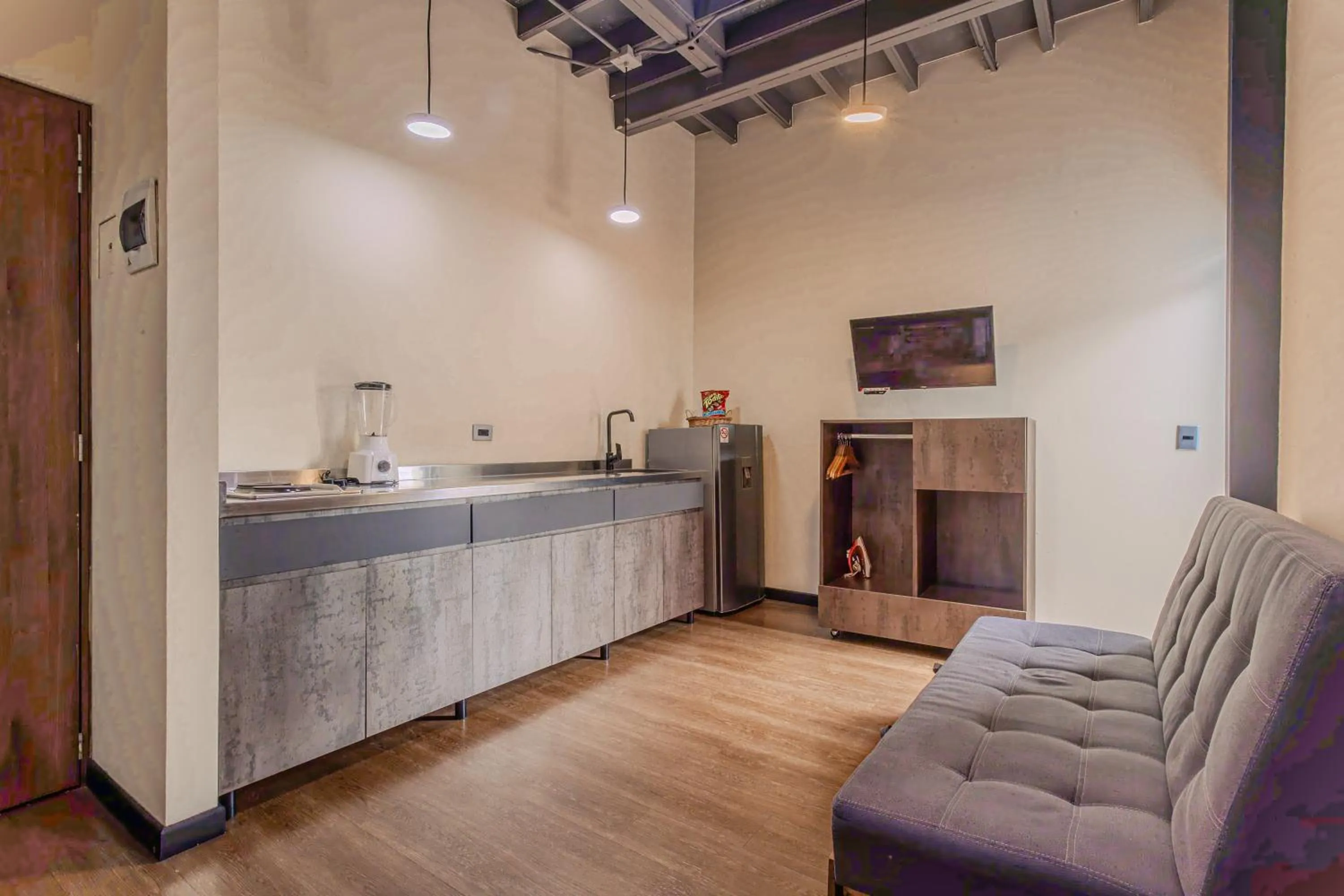 Kitchen or kitchenette in Soy Local Parque La 93