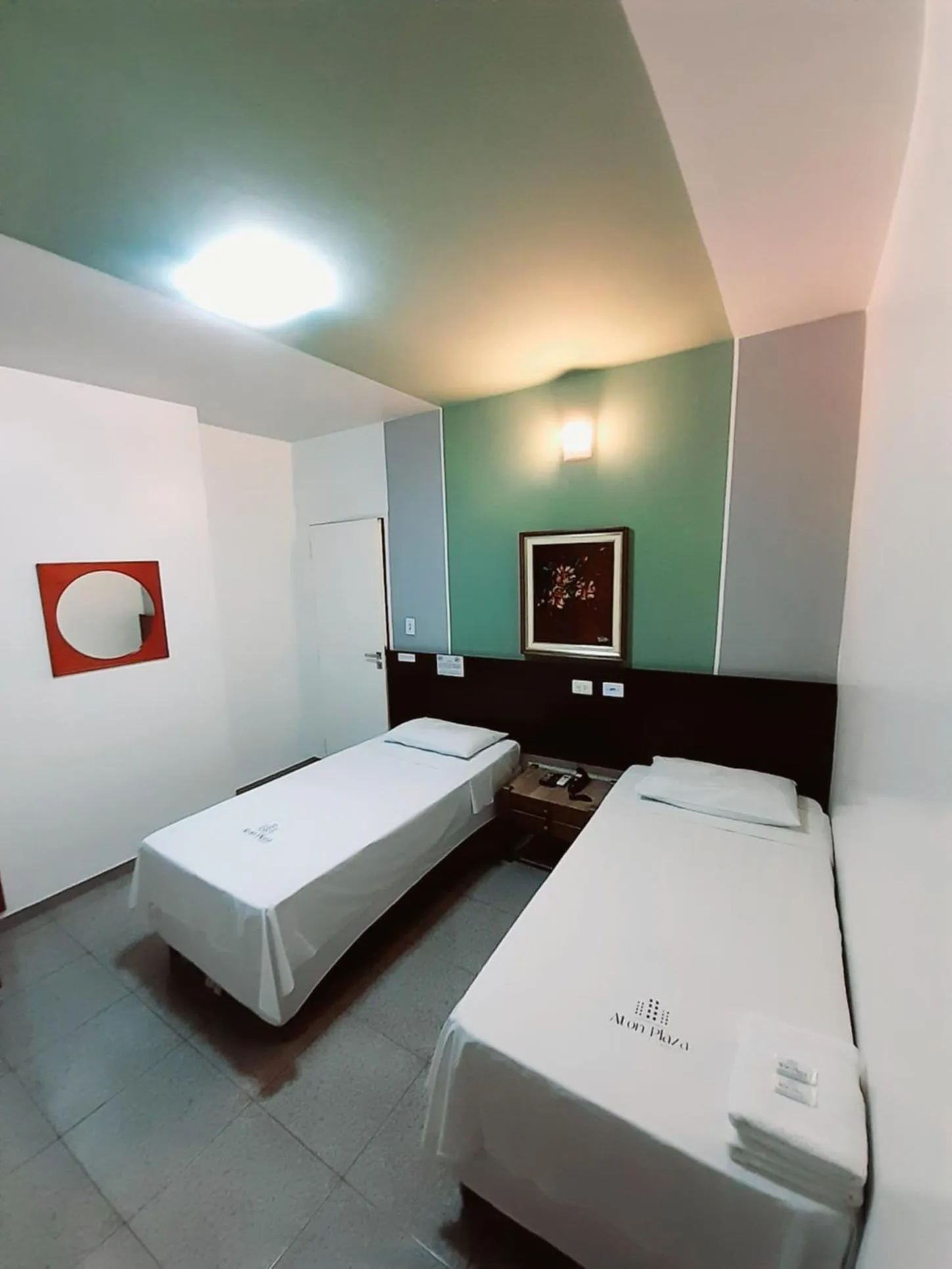 Bed in Aton Plaza Hotel