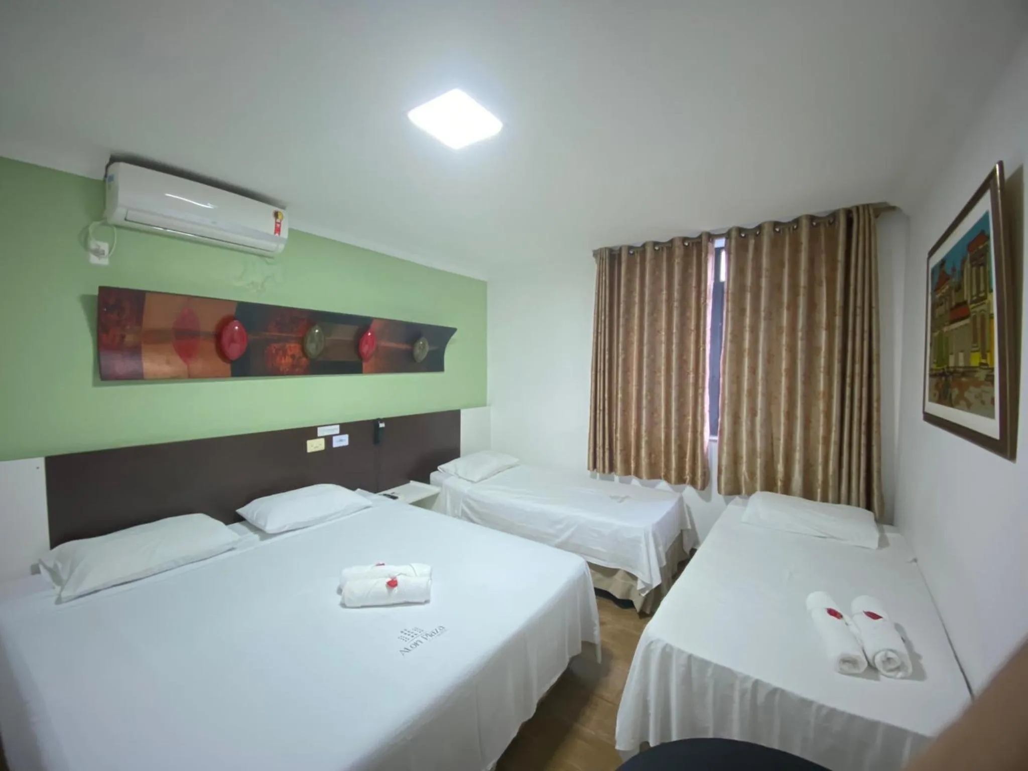 Bed in Aton Plaza Hotel