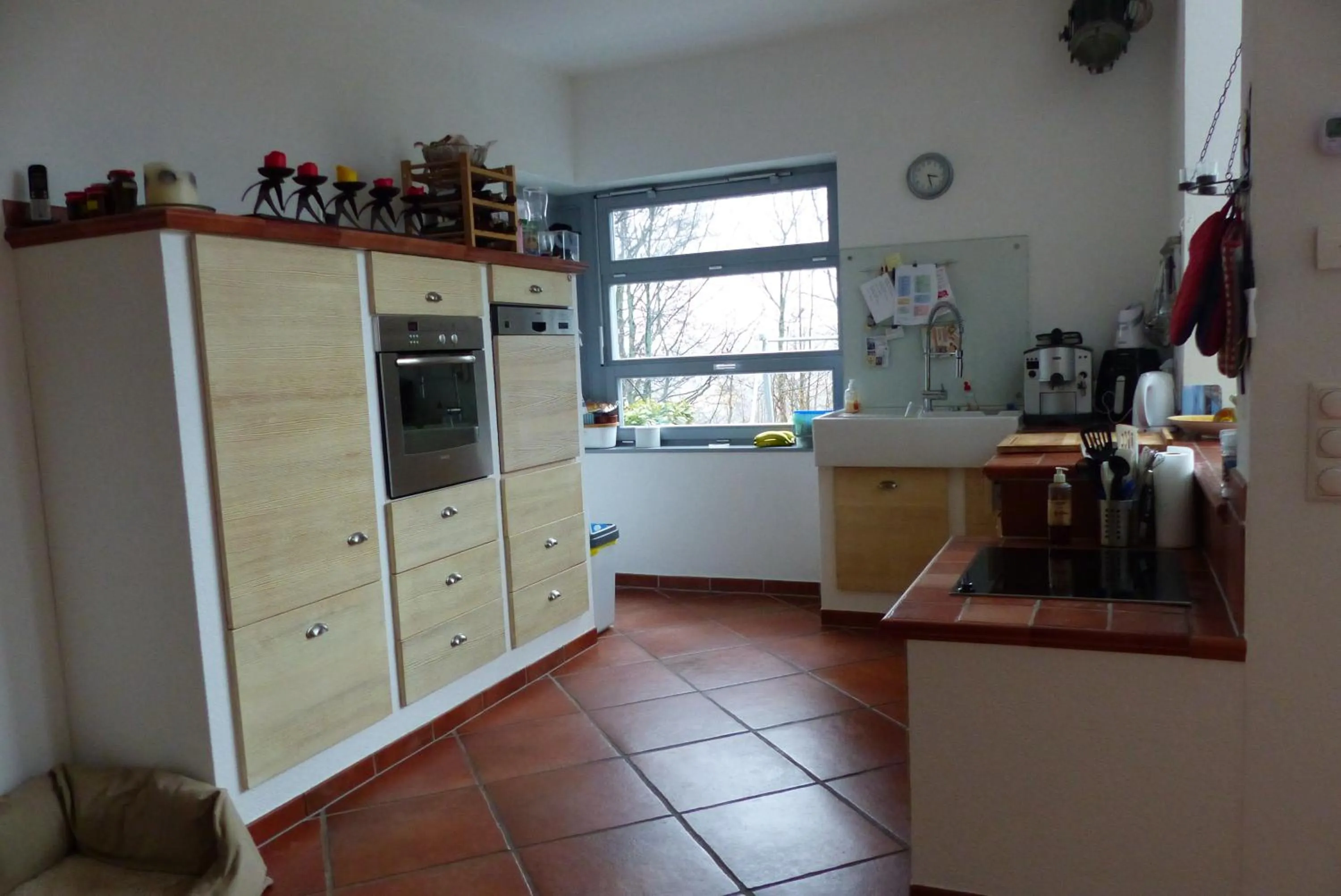 Communal kitchen in Rhönhaus mit Kreuzbergblick