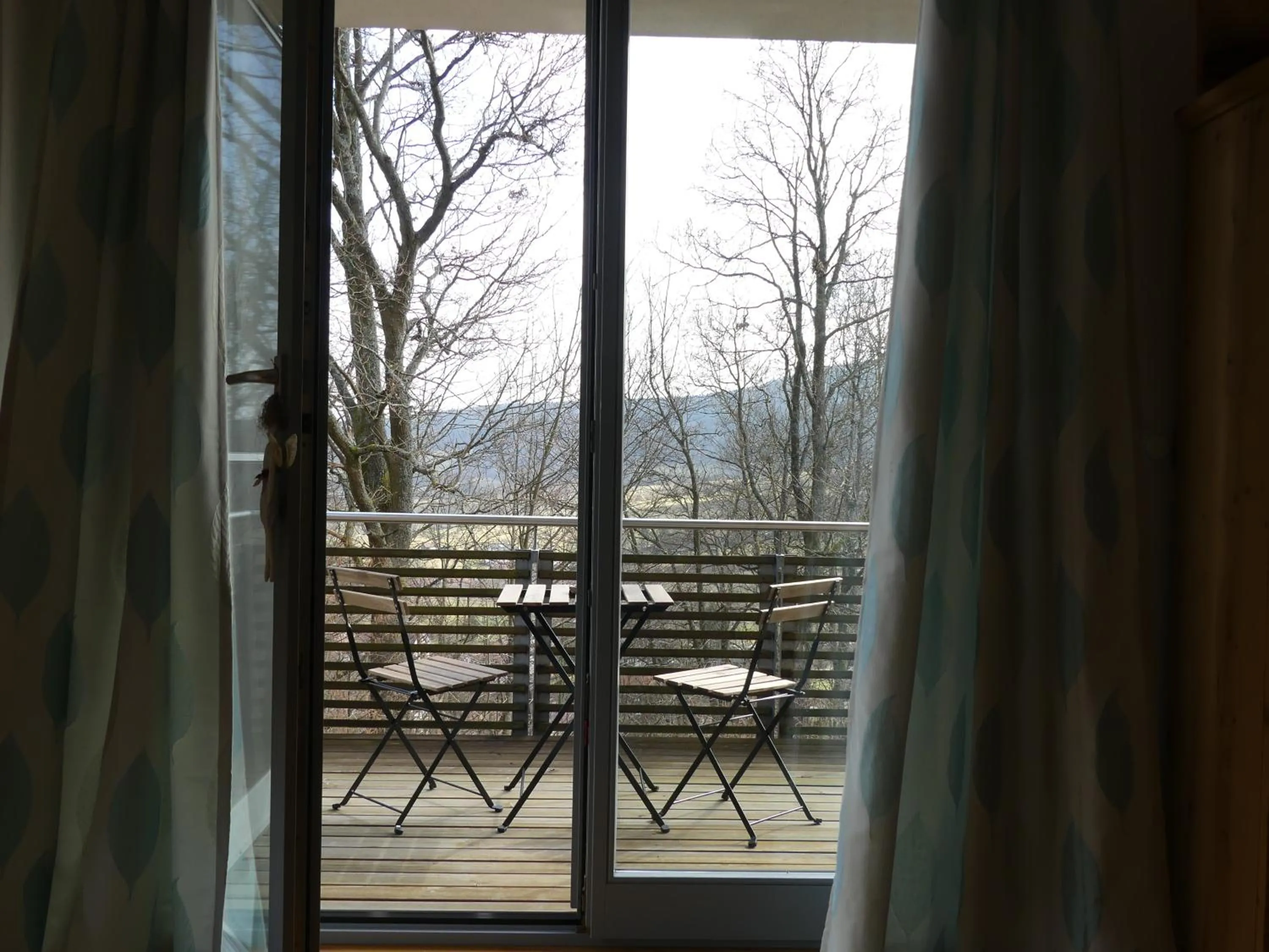 Balcony/Terrace in Rhönhaus mit Kreuzbergblick