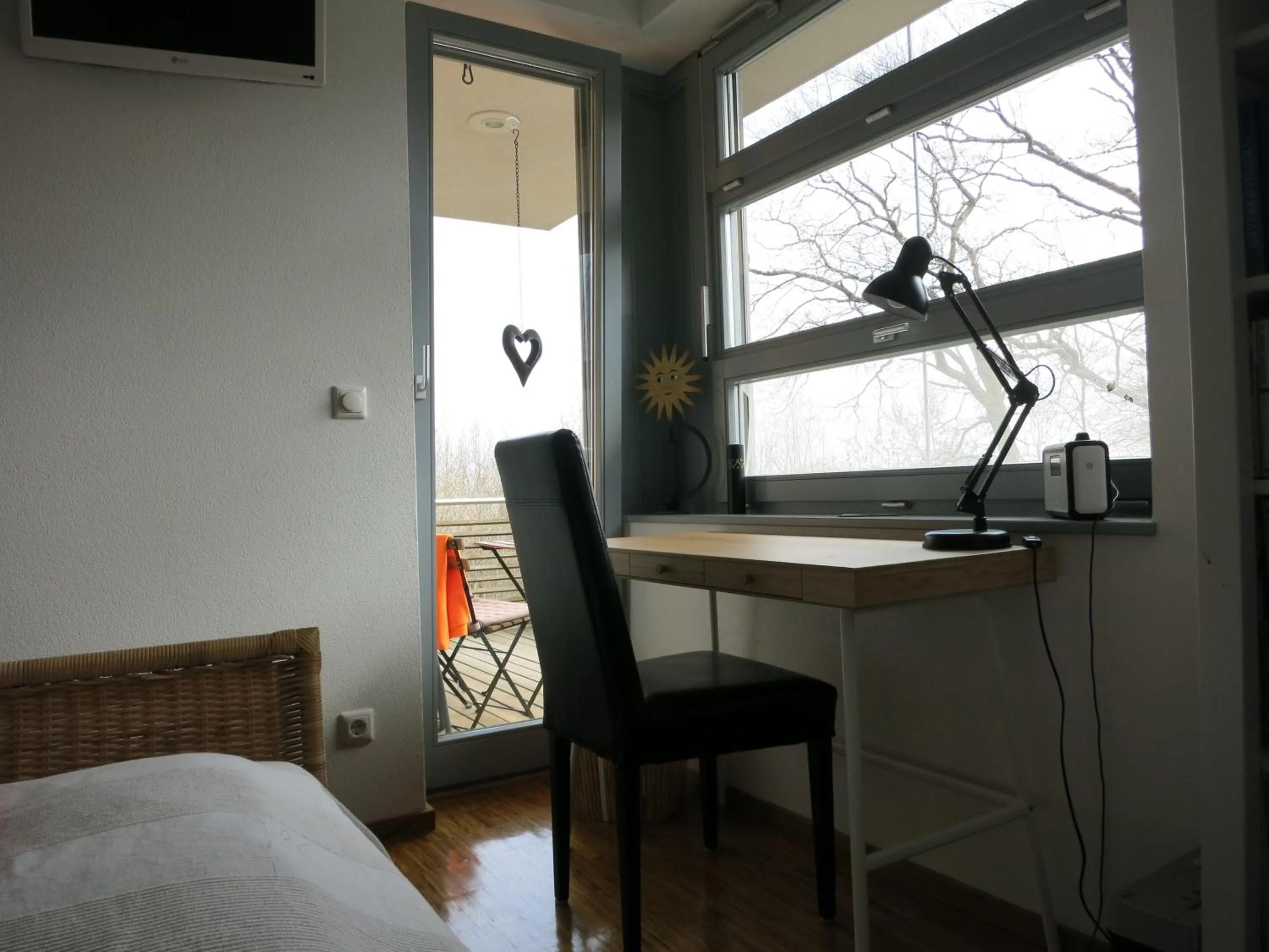 Photo of the whole room, Bed in Rhönhaus mit Kreuzbergblick