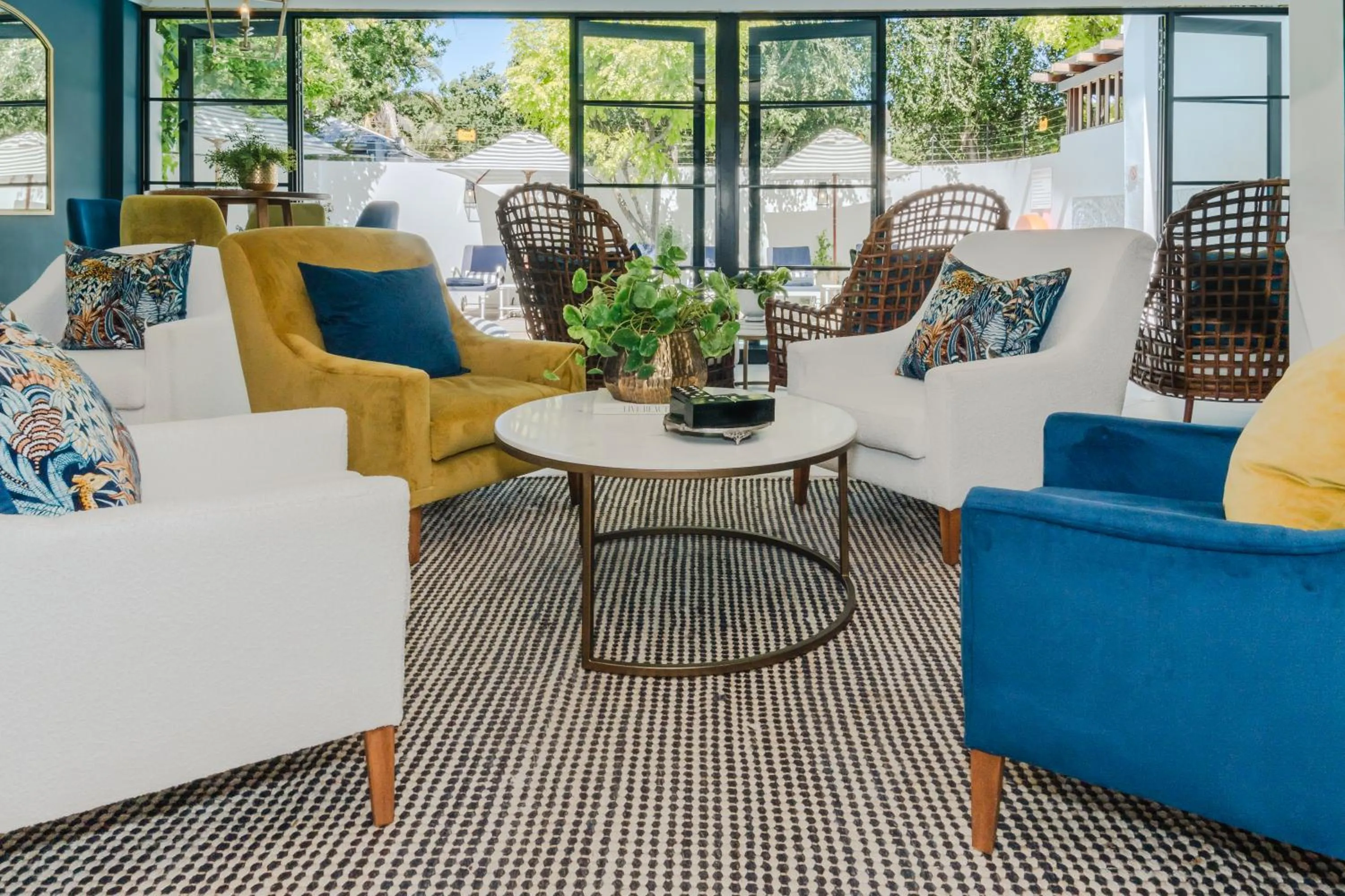 Seating area in Last Word Franschhoek