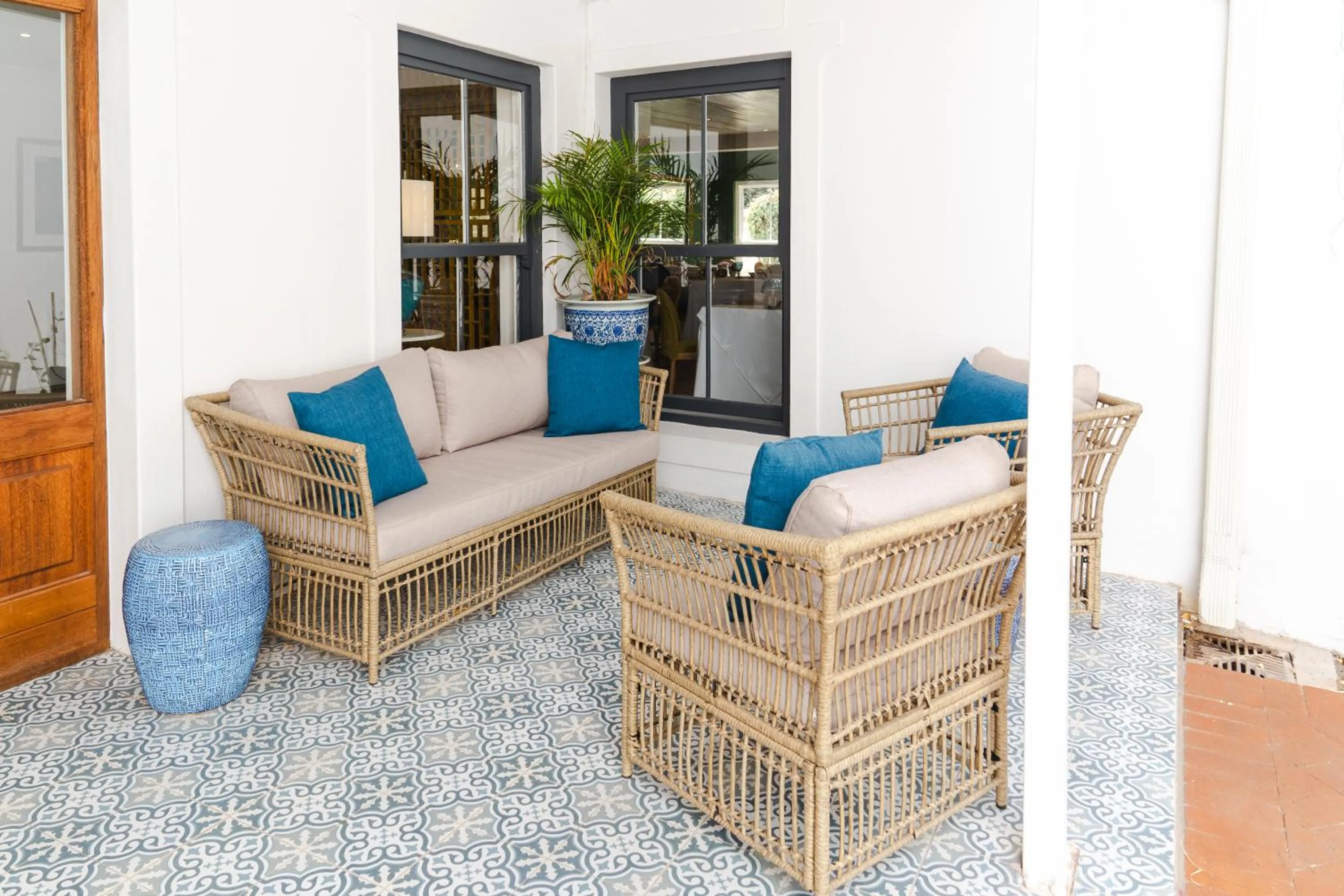 Seating area in Last Word Franschhoek