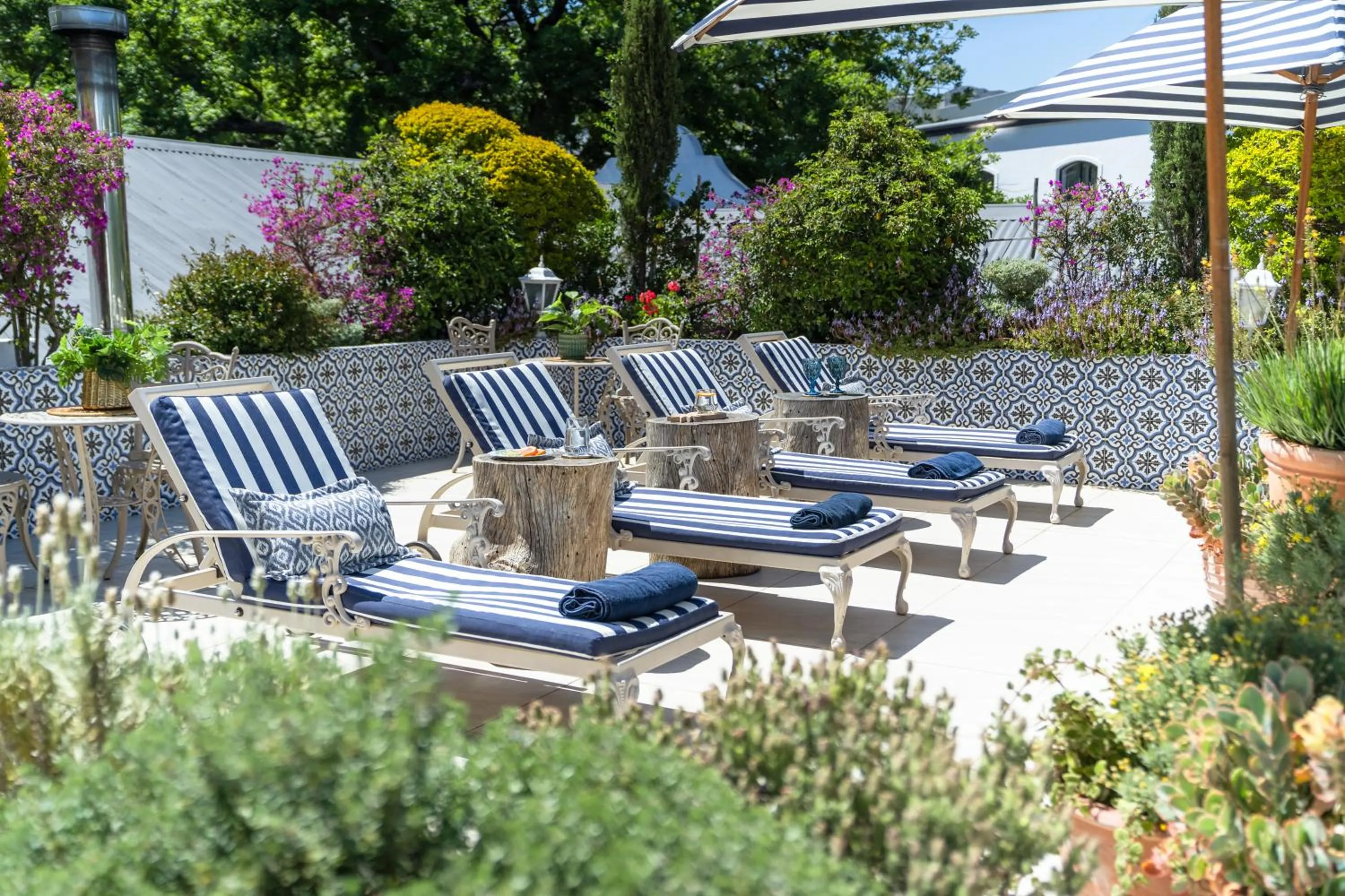 sunbed in Last Word Franschhoek