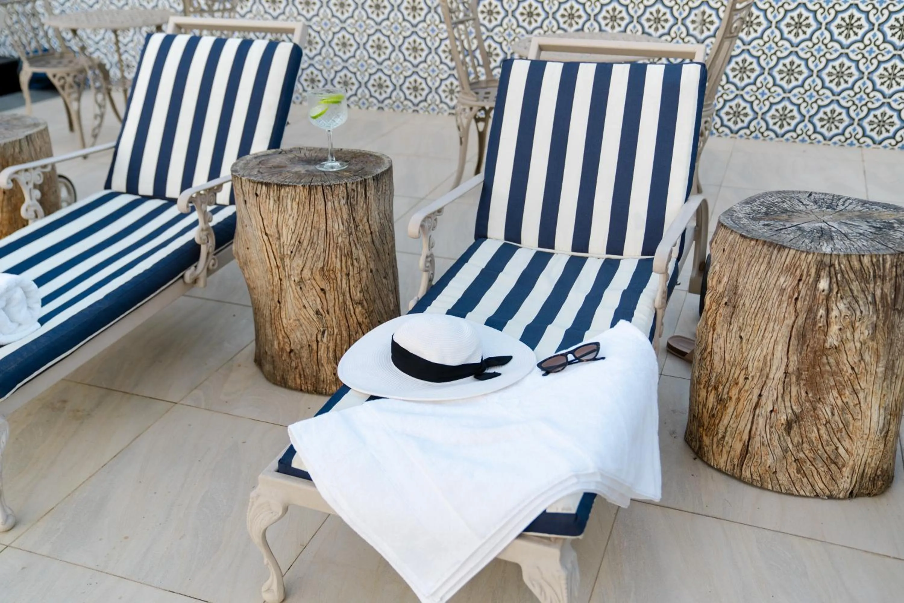 sunbed in Last Word Franschhoek