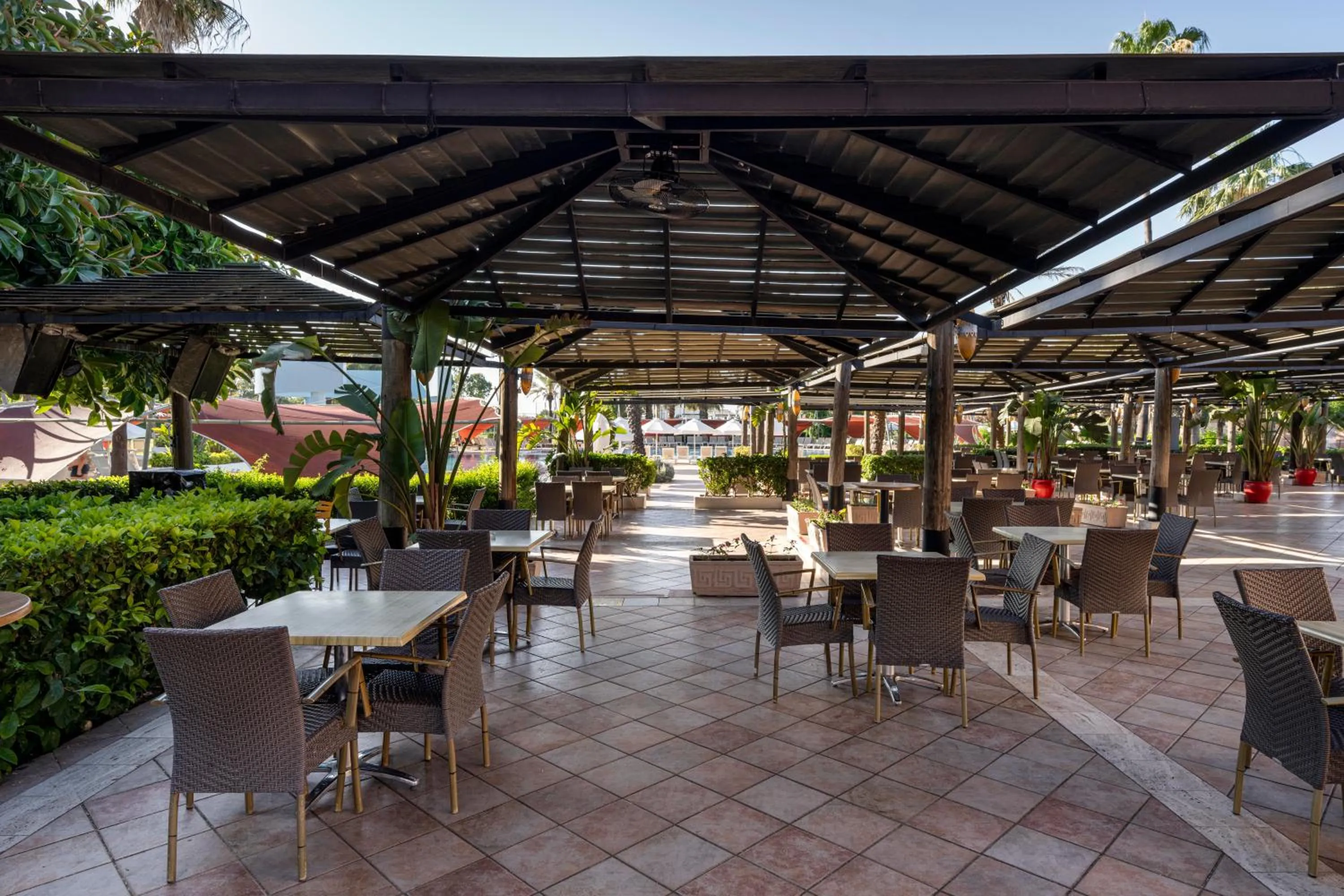 Patio in Limak Arcadia Sport Resort Belek
