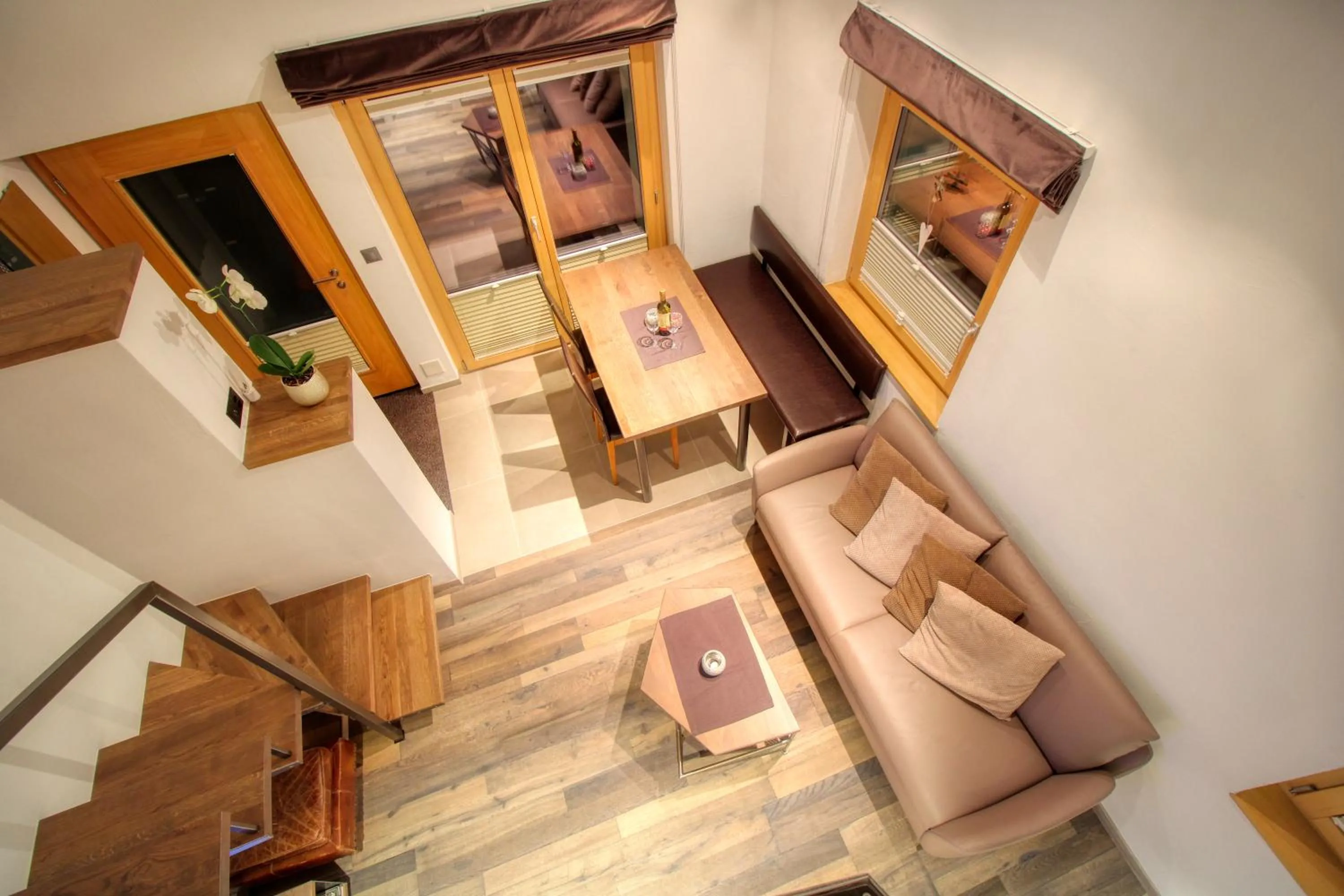 Living room in Chalet Abacus