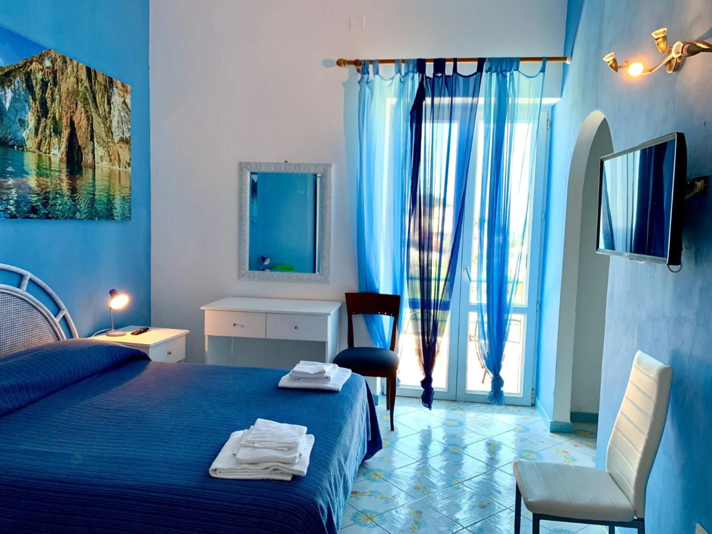 Bed in Hotel Ortensia