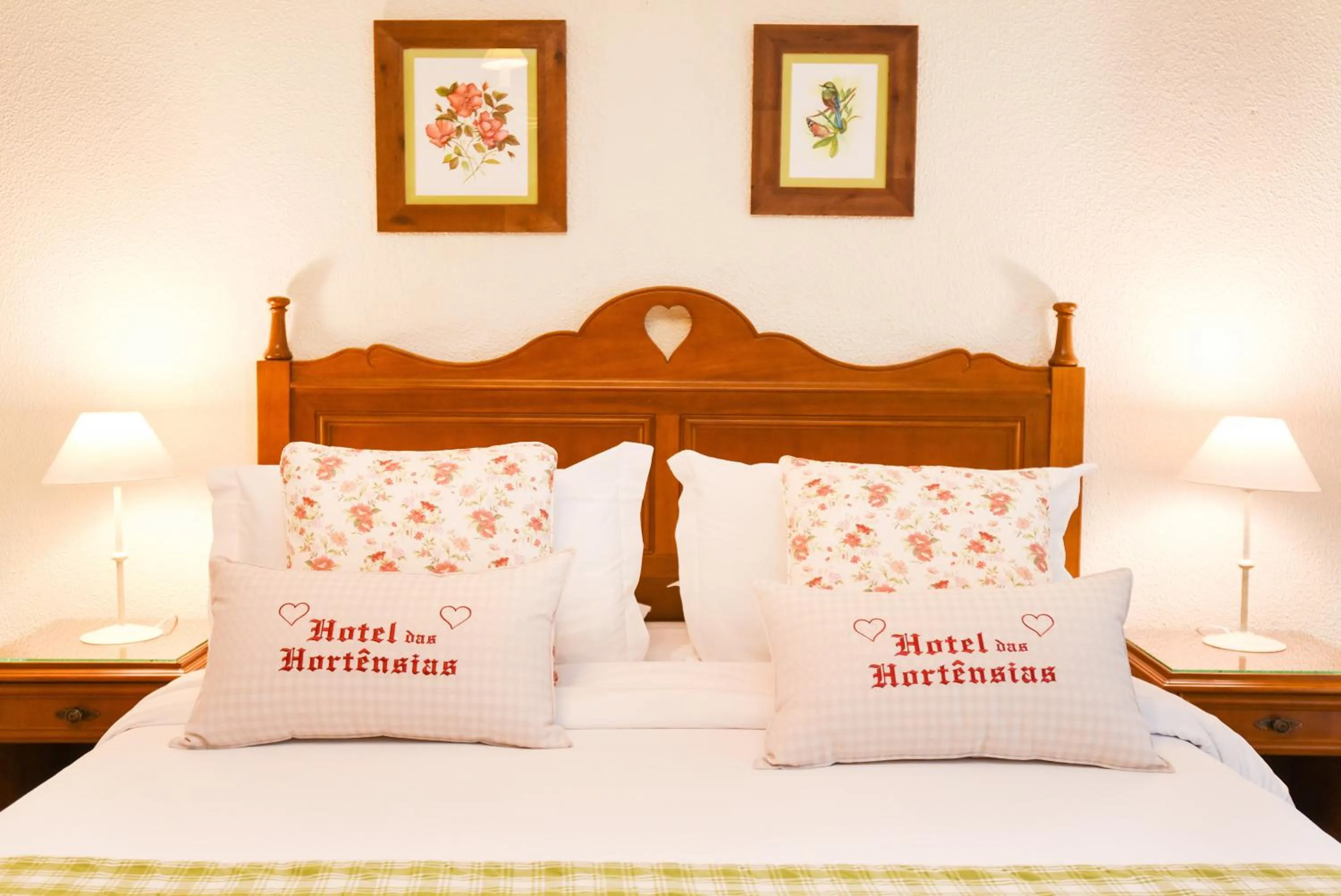 Bed in Hotel das Hortênsias