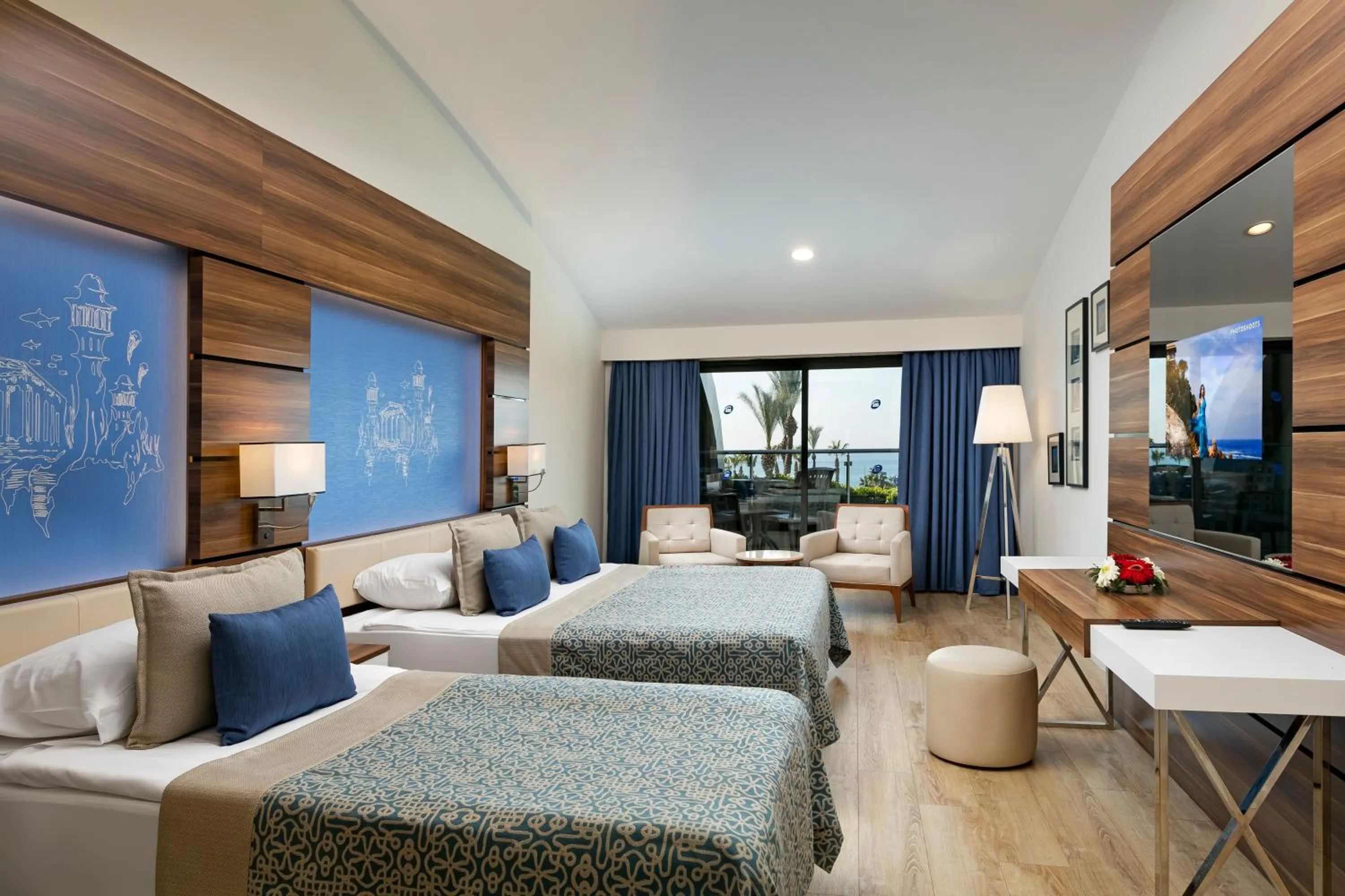 Bed in Limak Atlantis Deluxe Hotel Belek