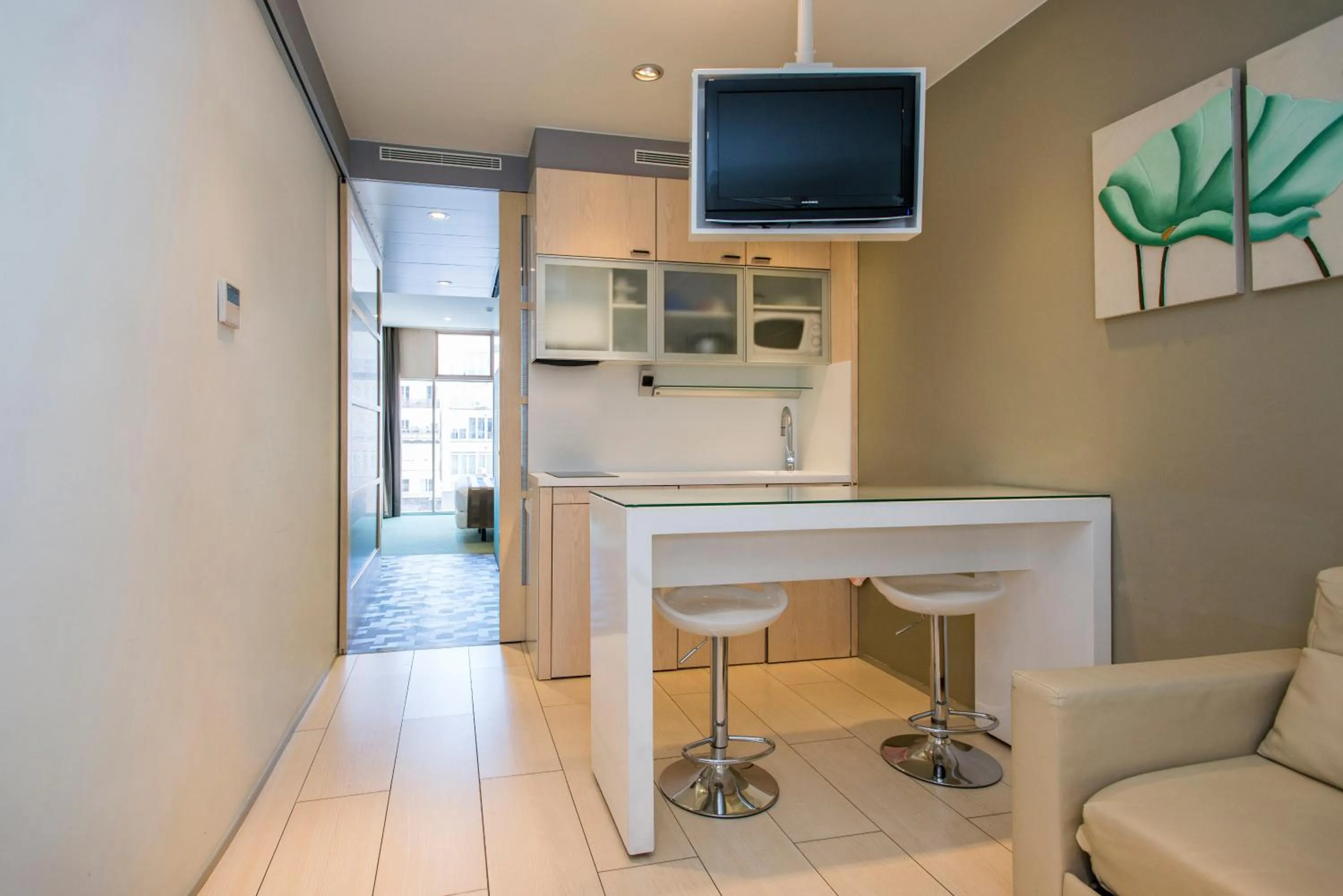 Kitchen or kitchenette in Ako Suite Hotel