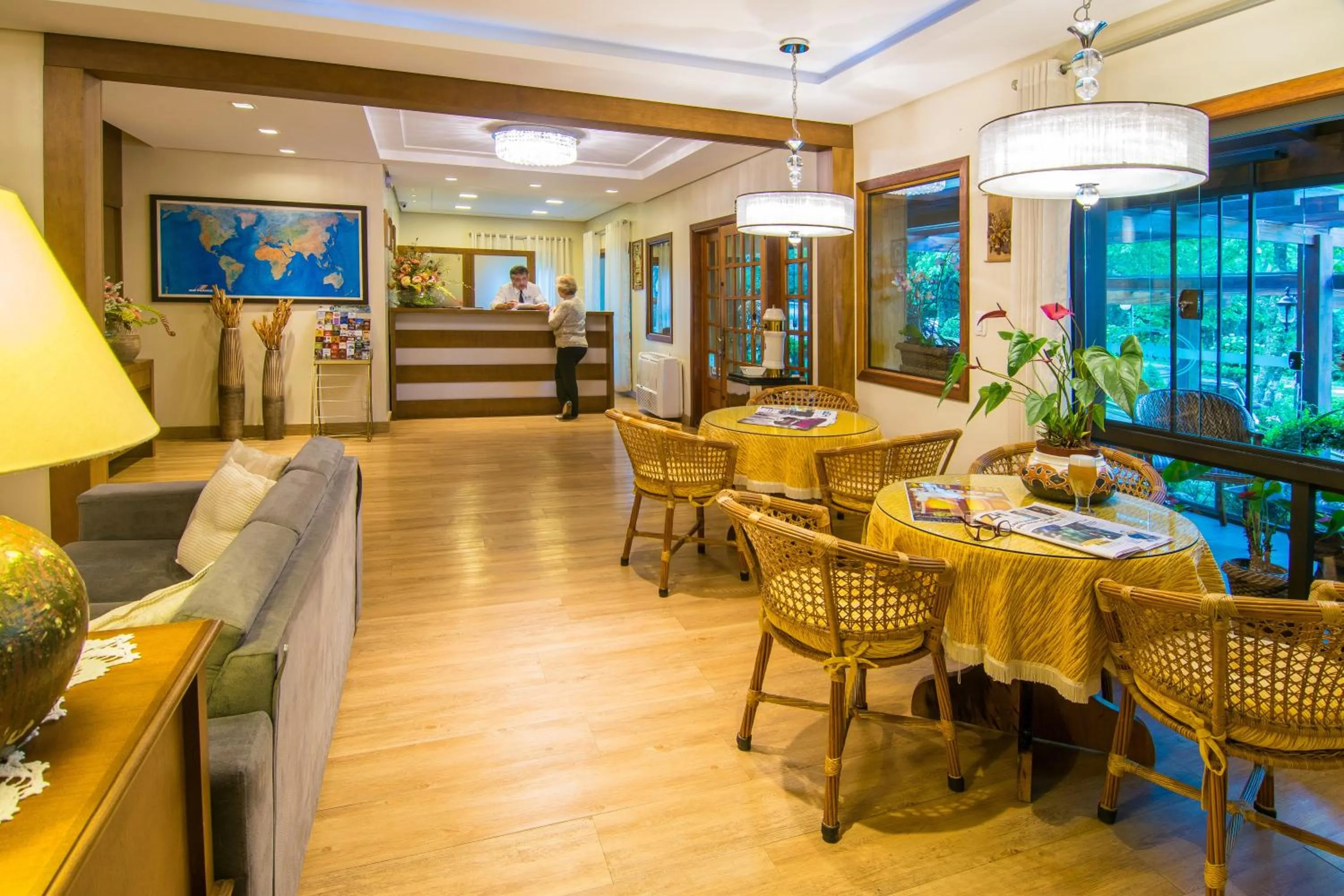 Lobby or reception in Hotel Azaleia