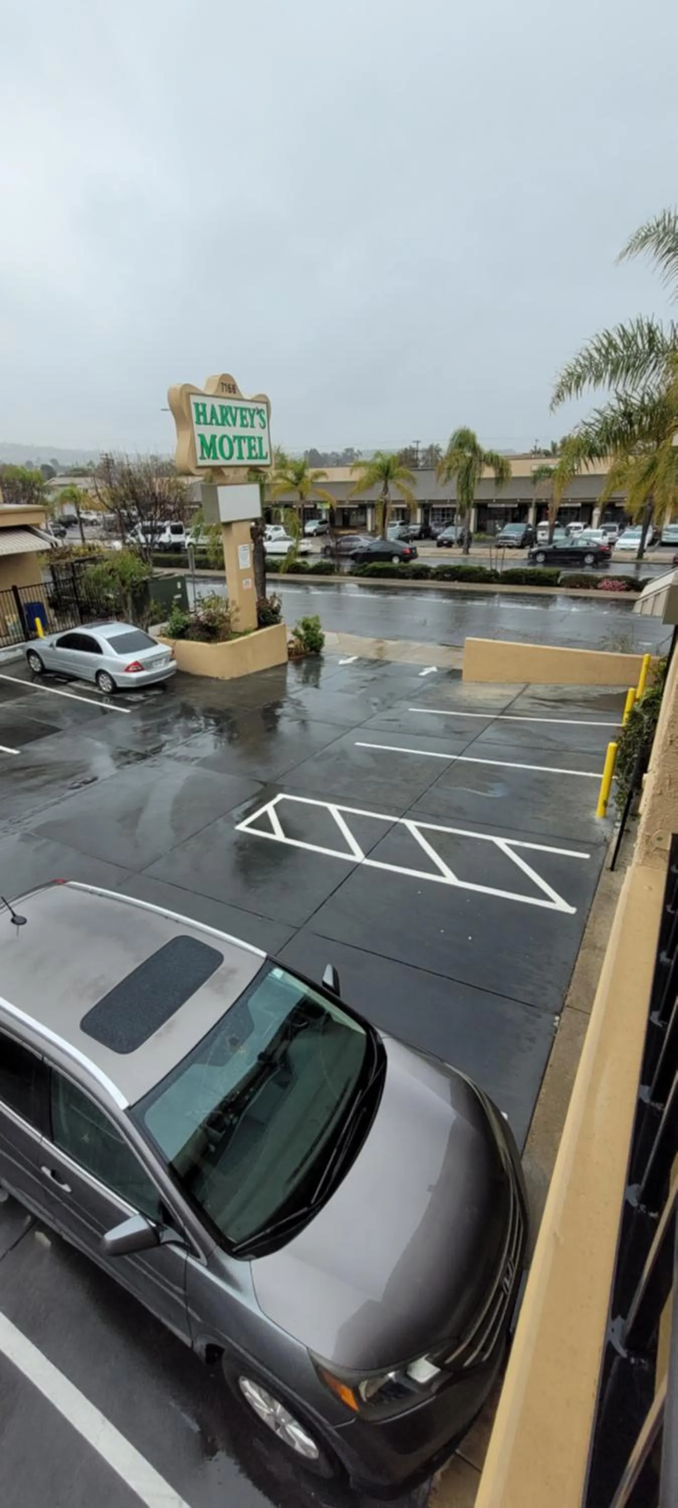 Parking in Harvey's Motel SDSU La Mesa San Diego