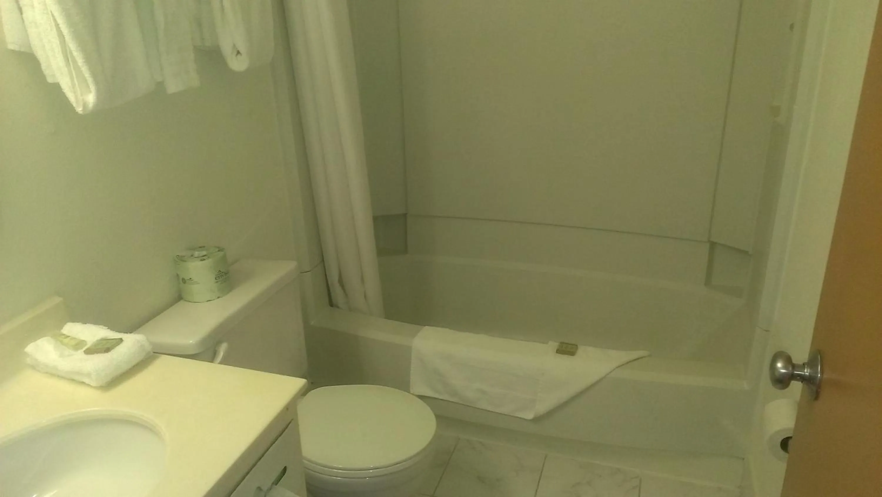 Bathroom in Super 8 by Wyndham West Haven