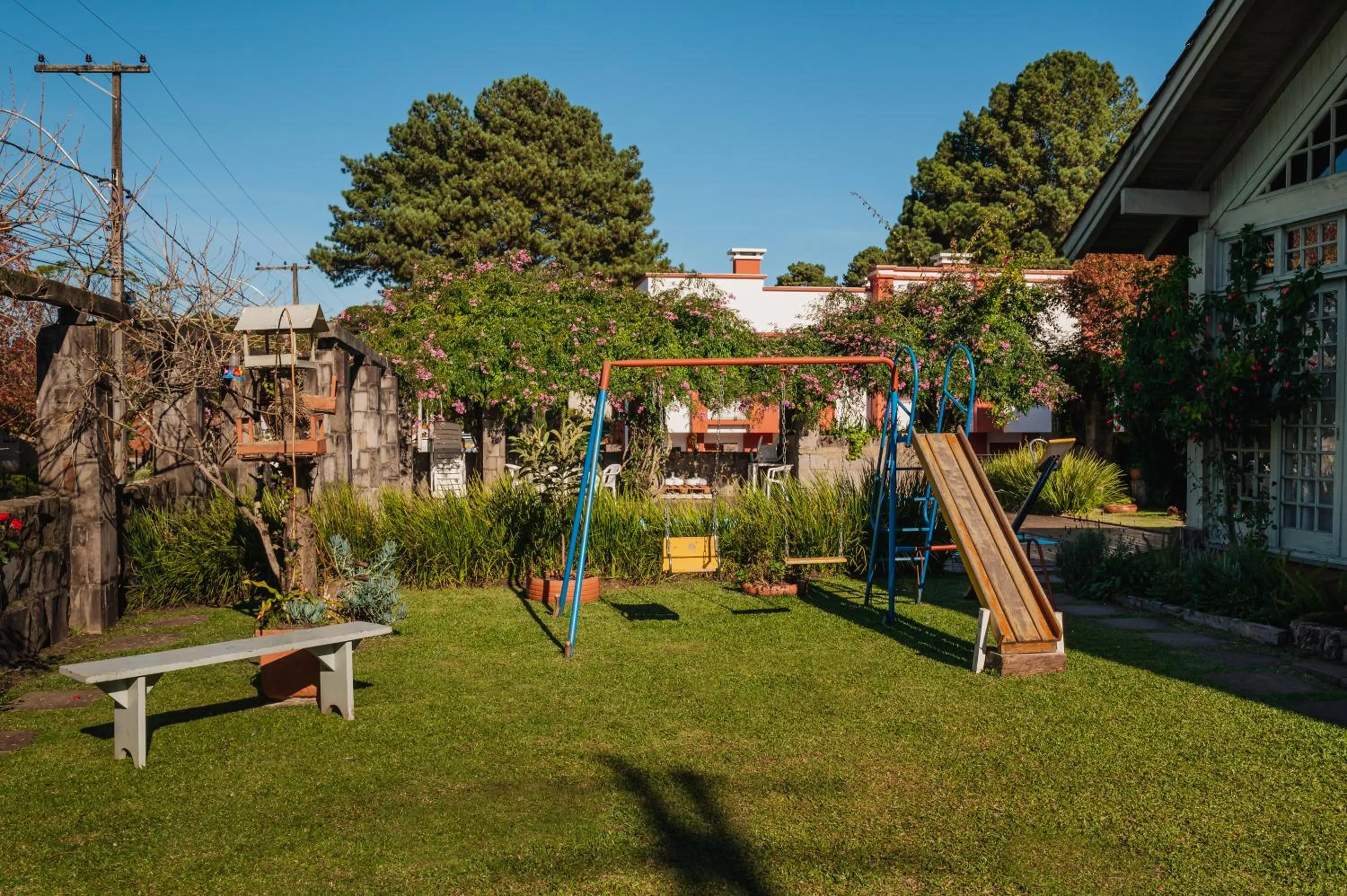 Children play ground in Pousada Casa Rosa