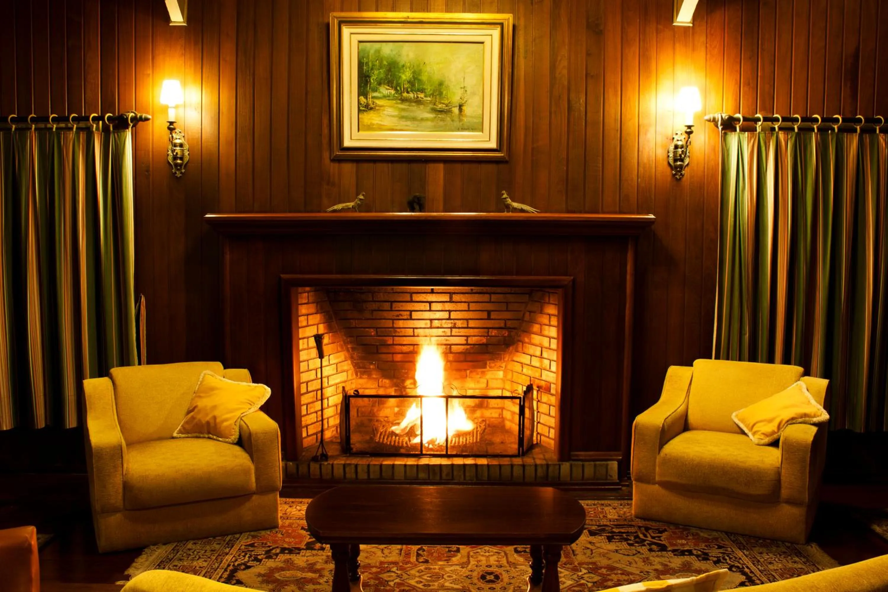 Living room in Pousada Casa Rosa