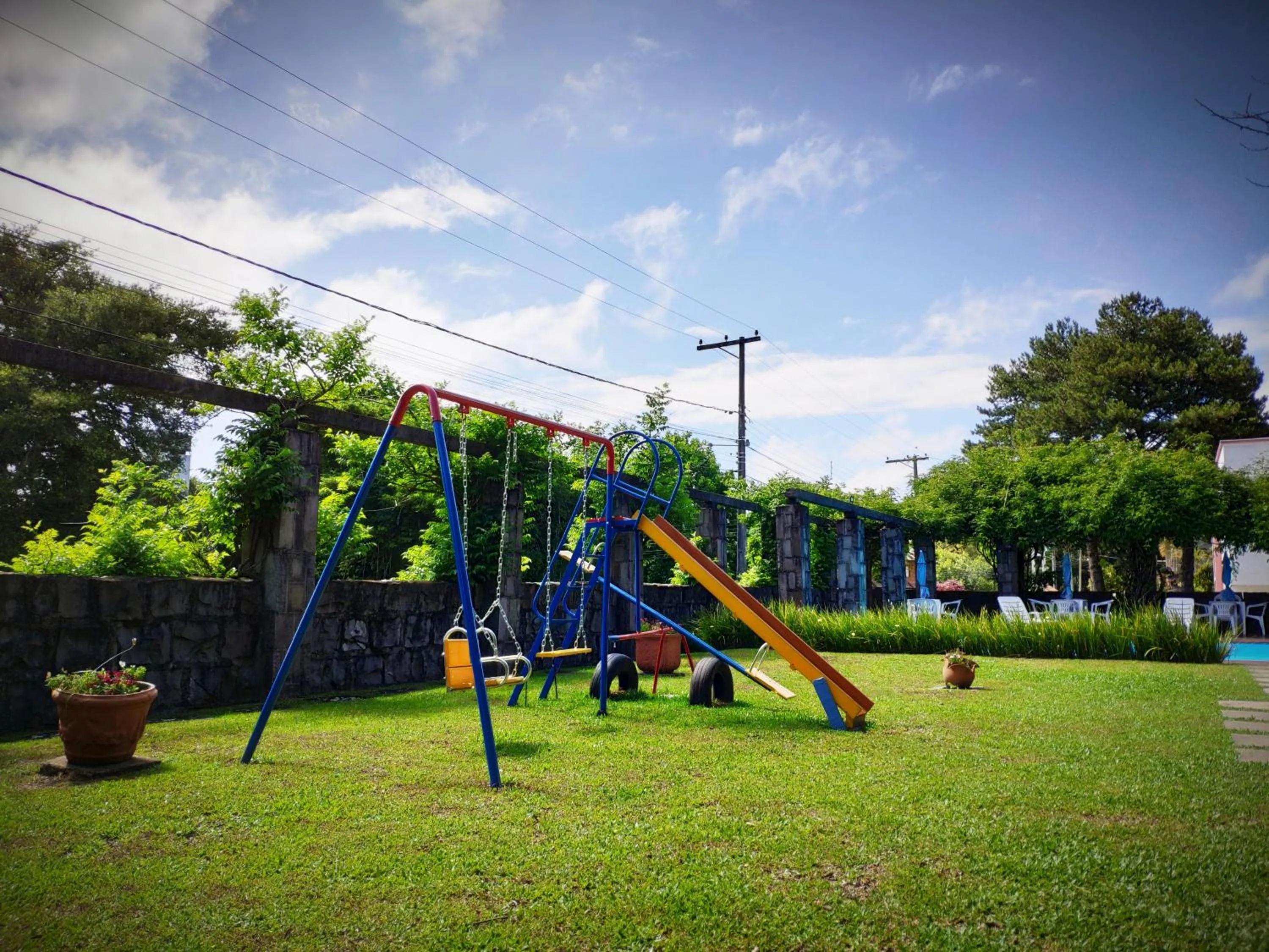Children play ground in Pousada Casa Rosa
