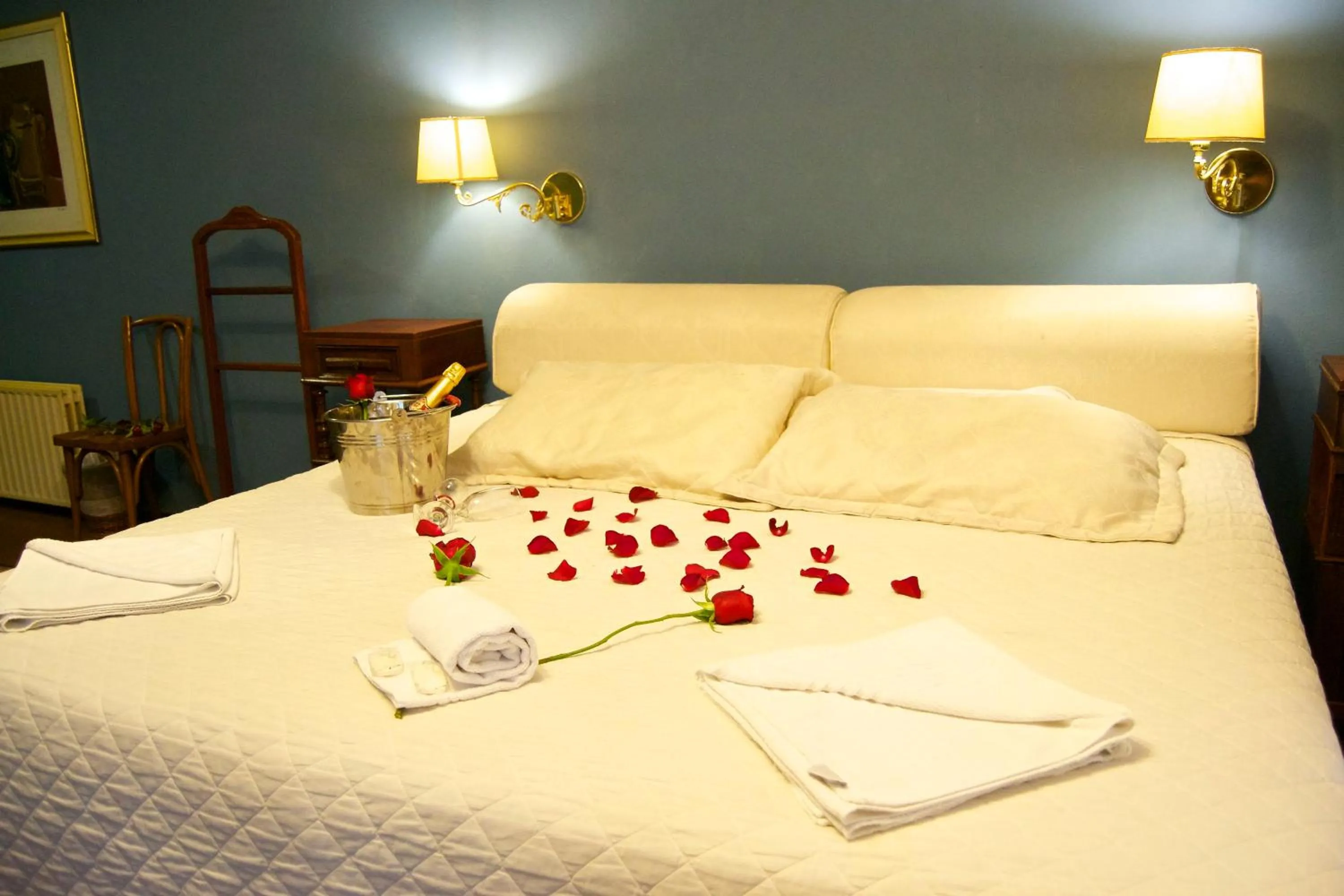 Bed in Pousada Casa Rosa