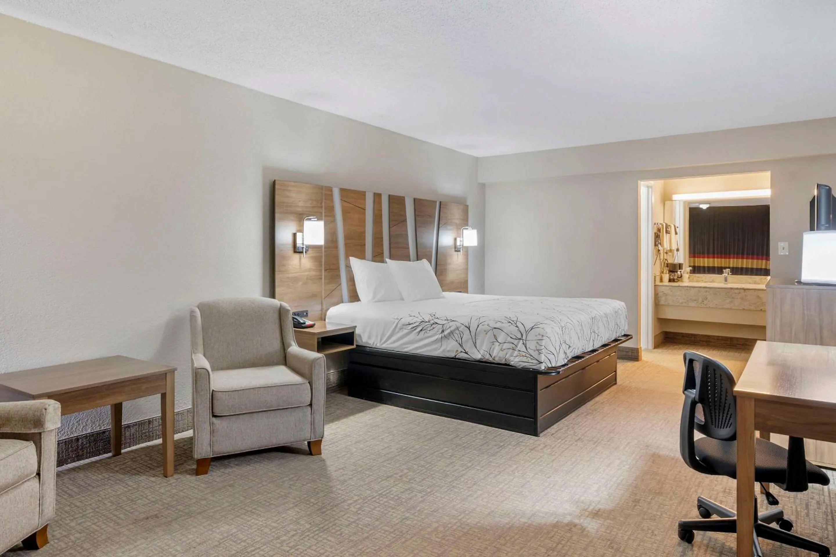 Bedroom in Rodeway Inn
