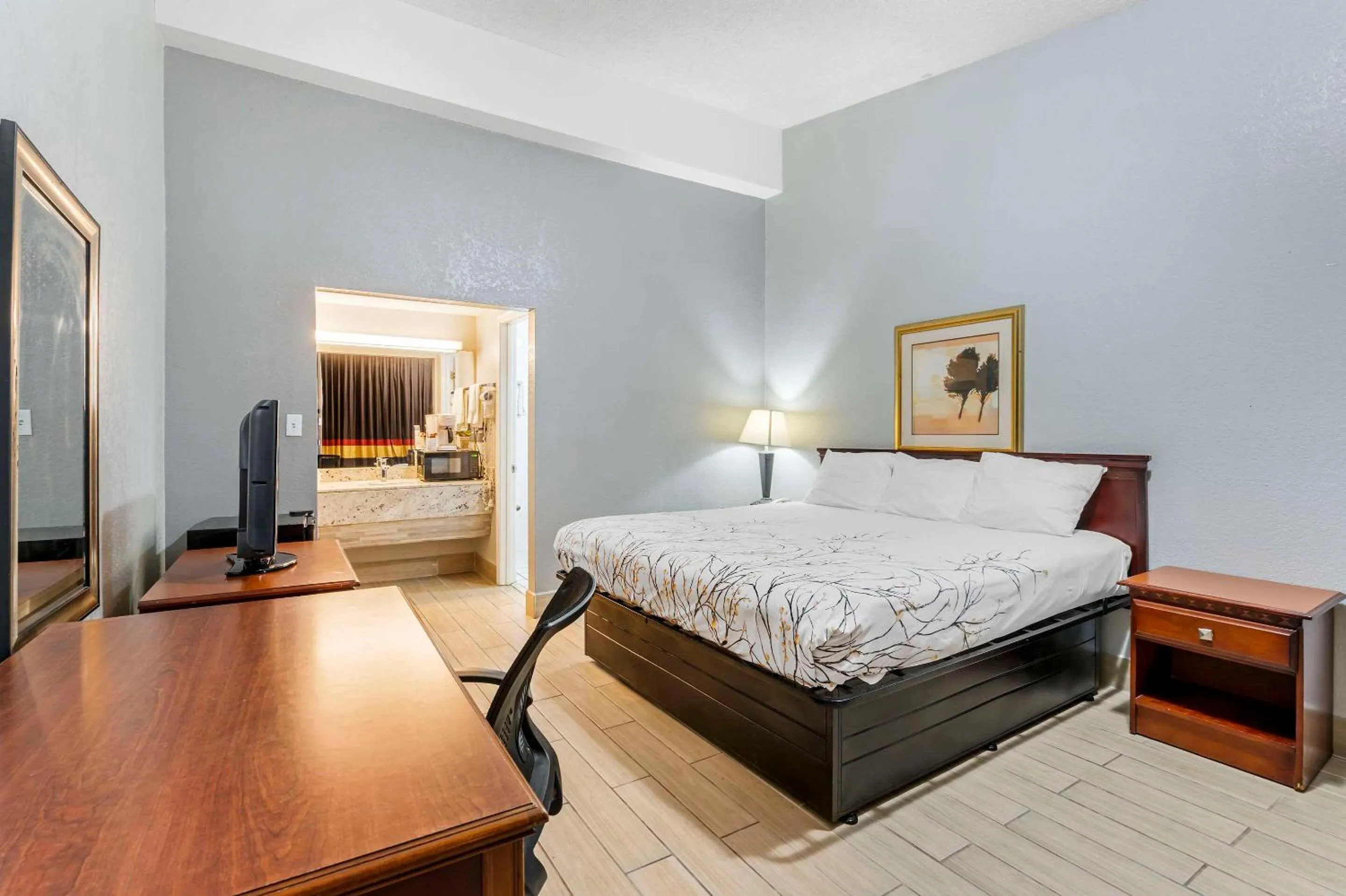 Bedroom in Rodeway Inn