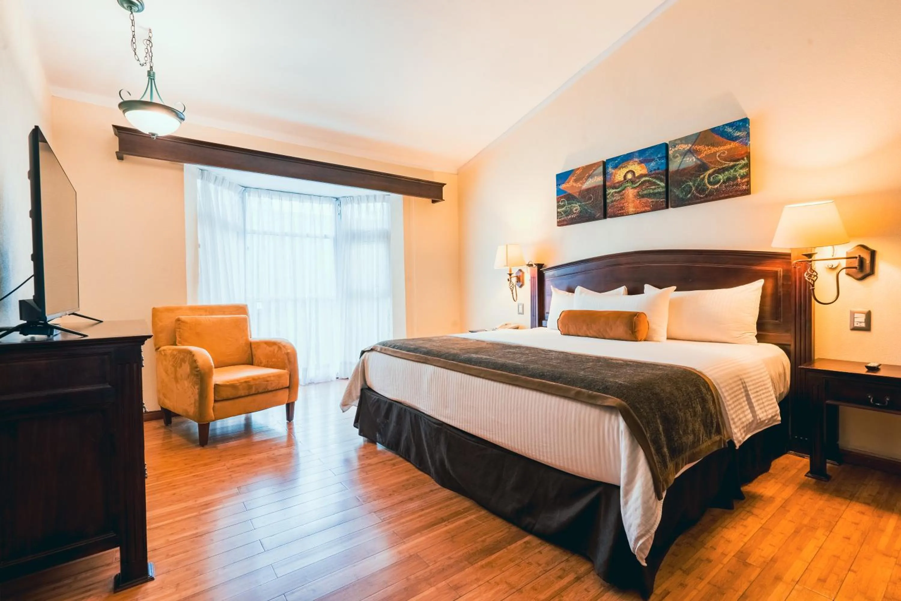 Bed in Hotel Villa Mercedes San Cristobal