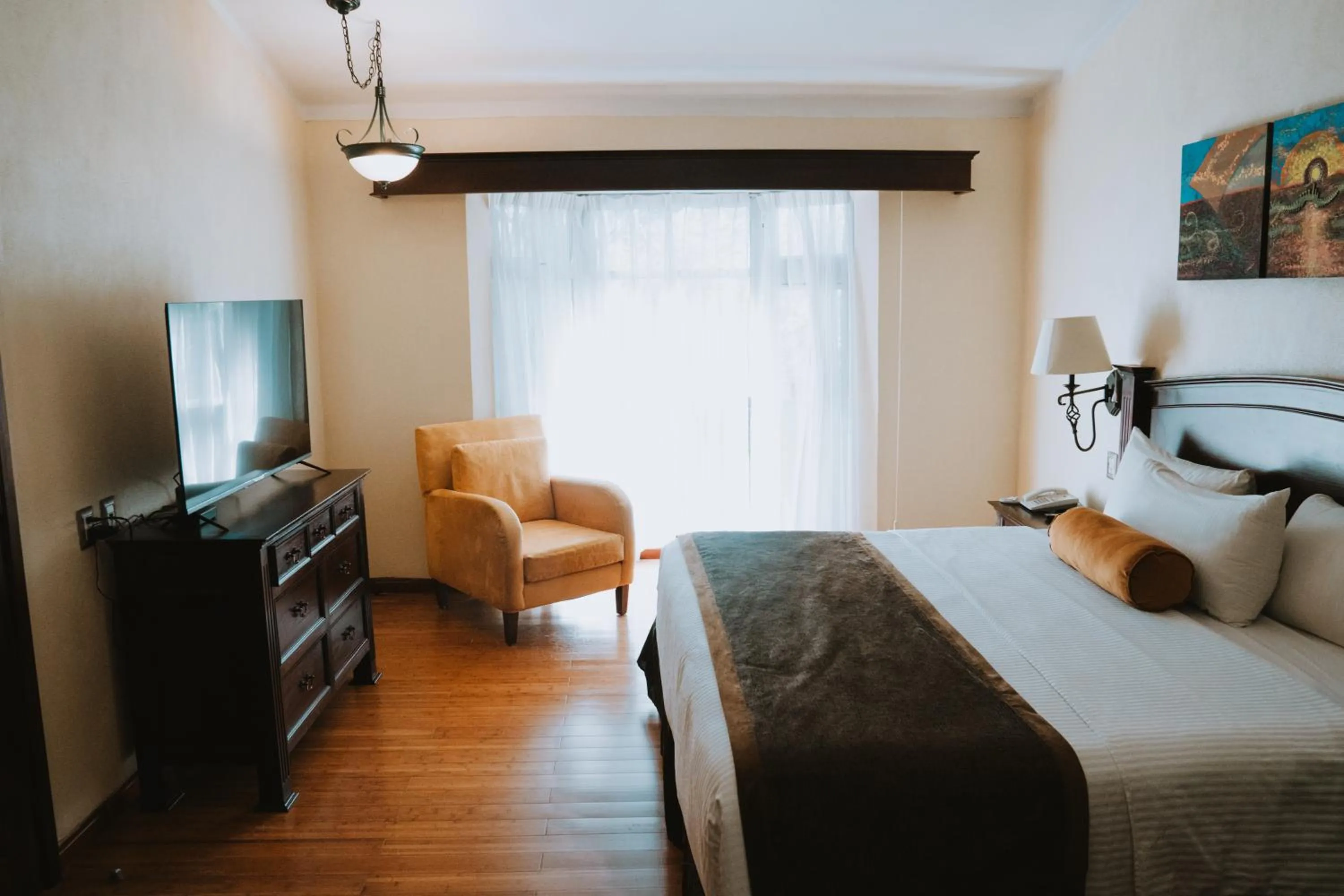 Bedroom, Bed in Hotel Villa Mercedes San Cristobal