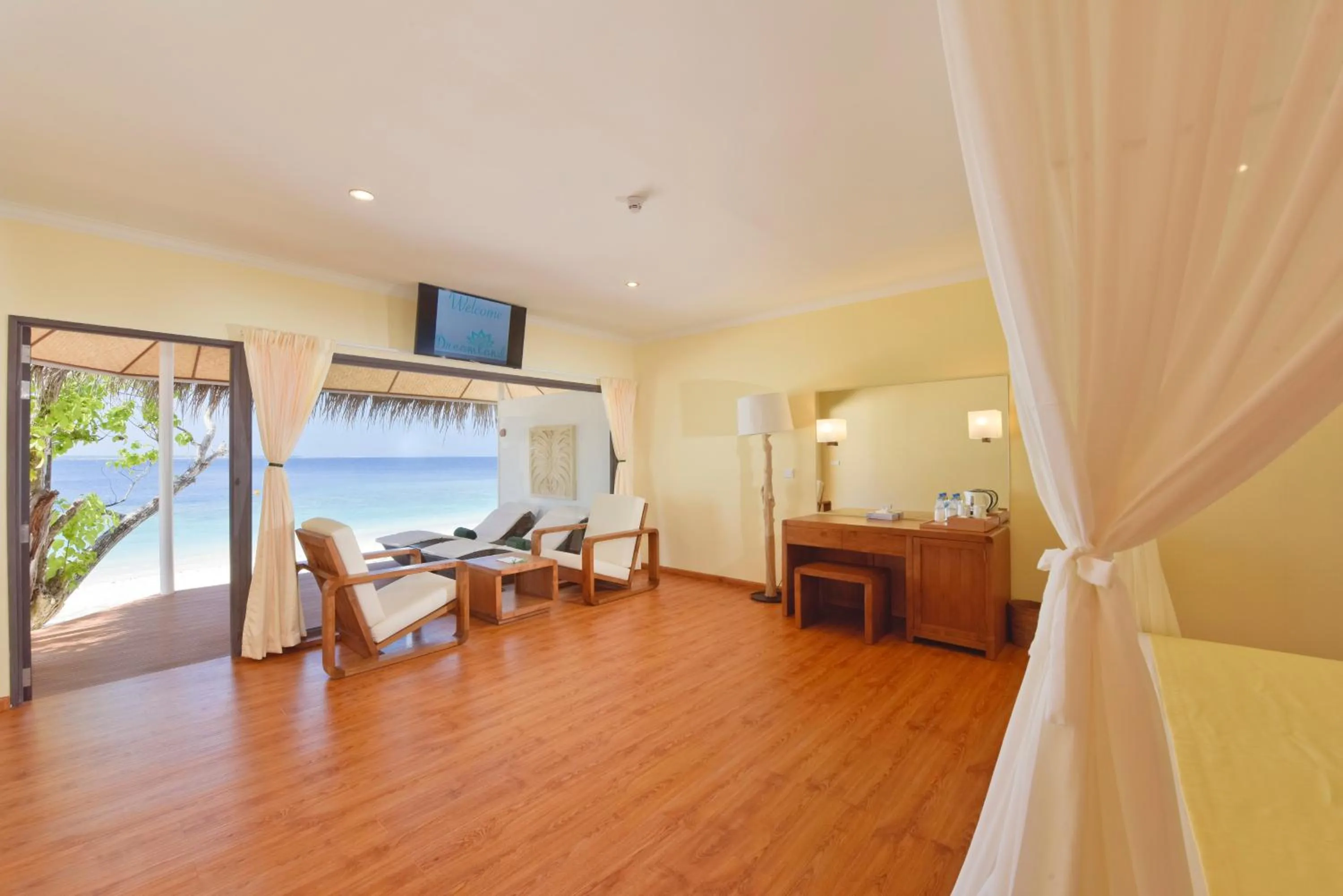 Seating area in Dreamland Maldives Resort