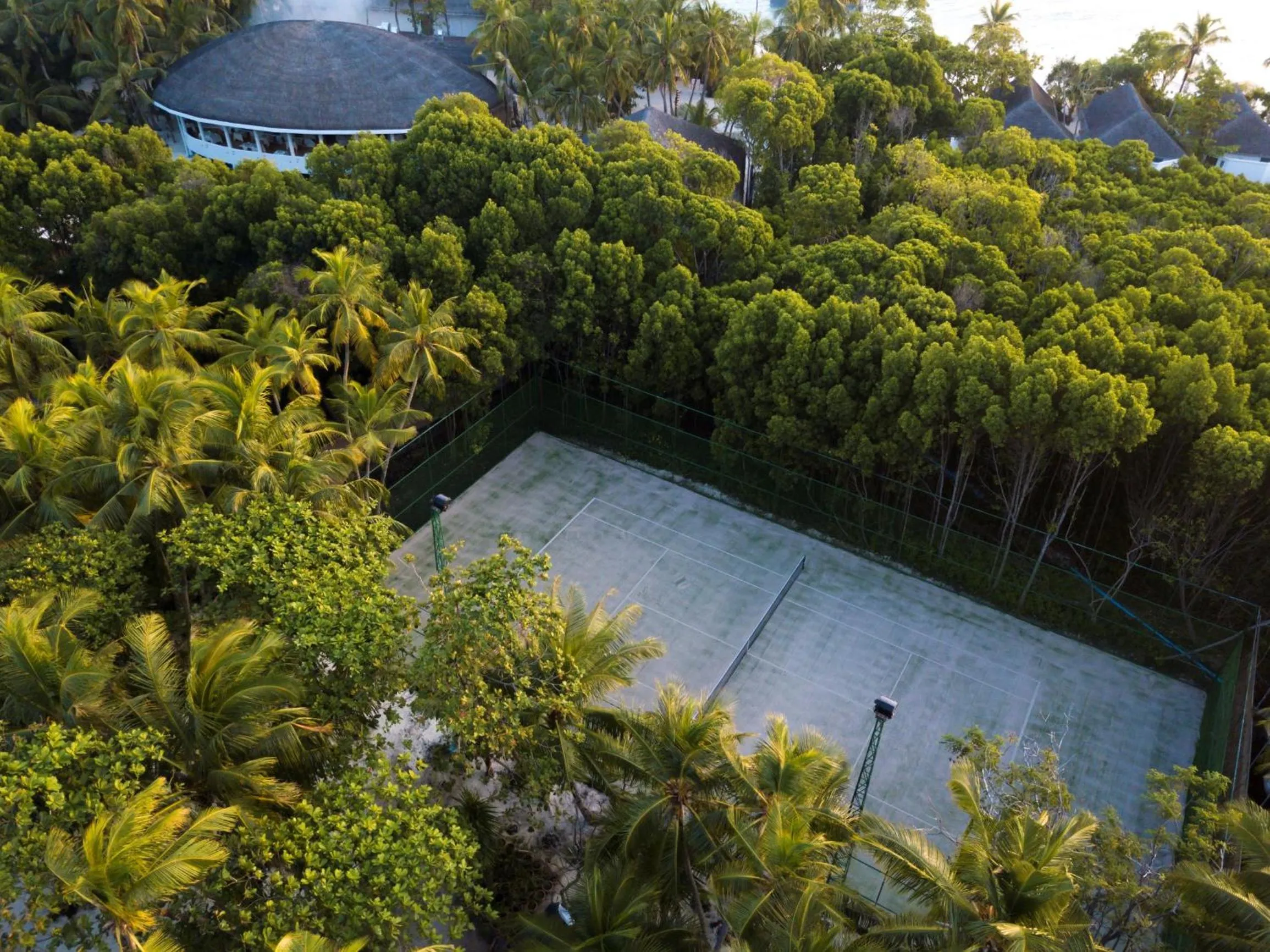 Tennis court in Dreamland Maldives Resort