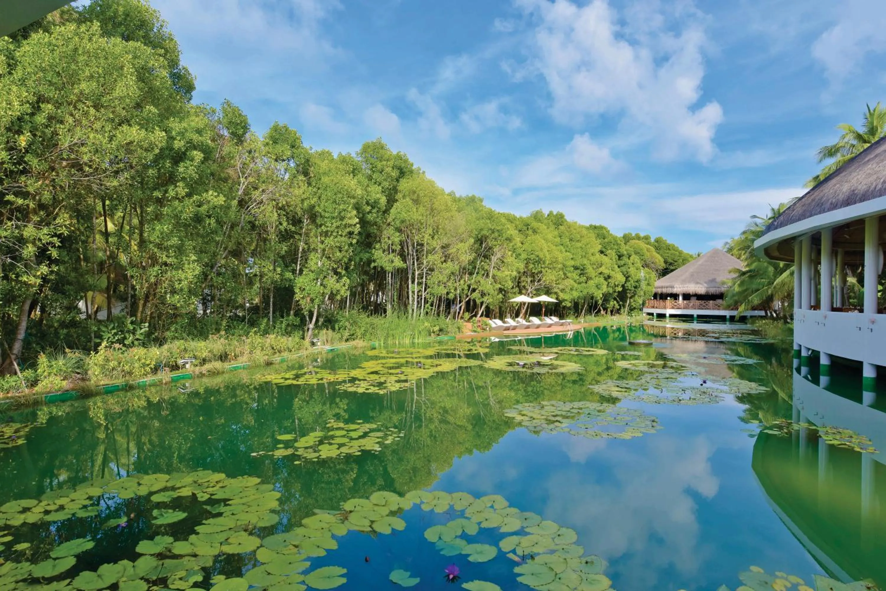 Lake view in Dreamland Maldives Resort