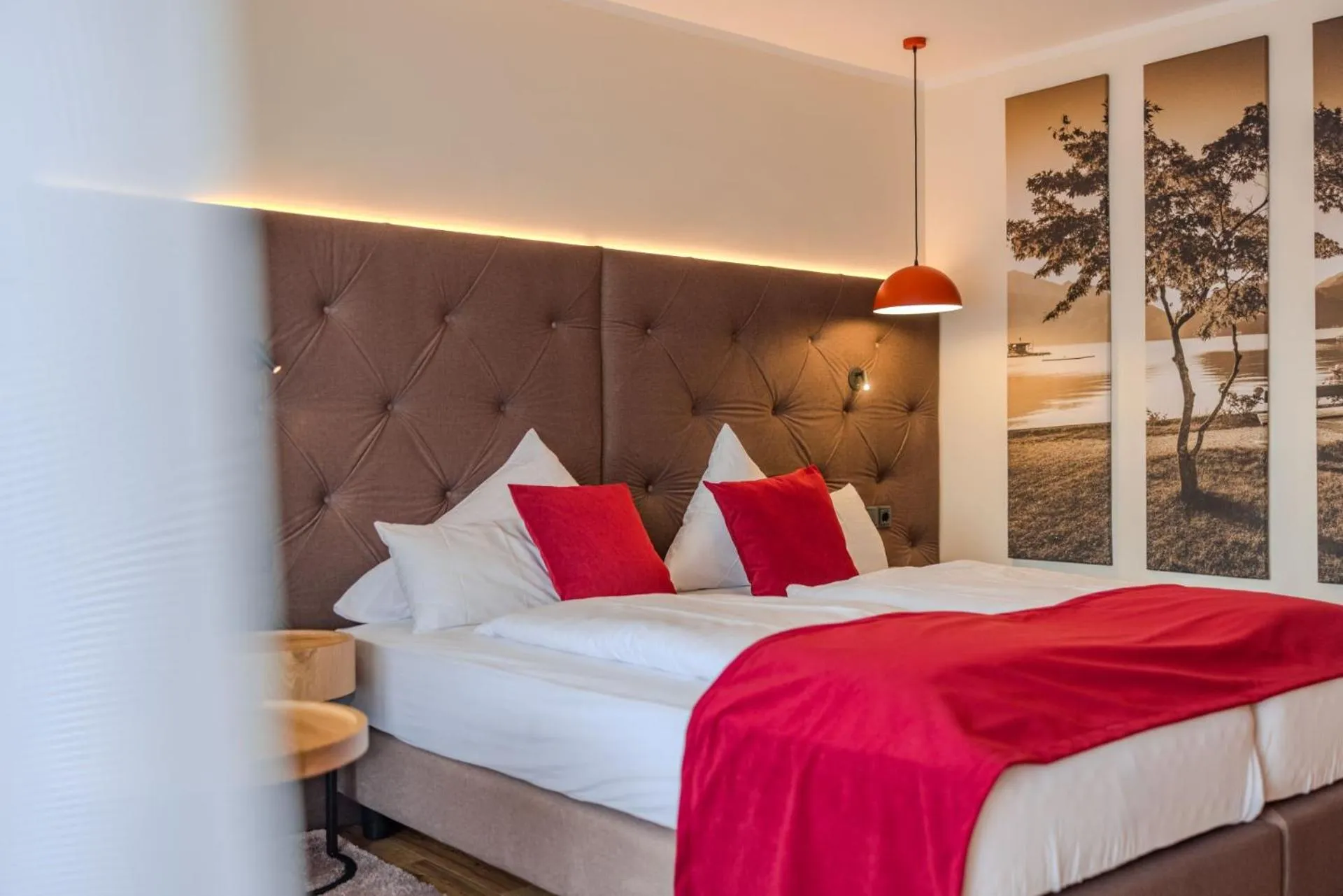 Decorative detail, Bed in Hotel Haberl - Attersee