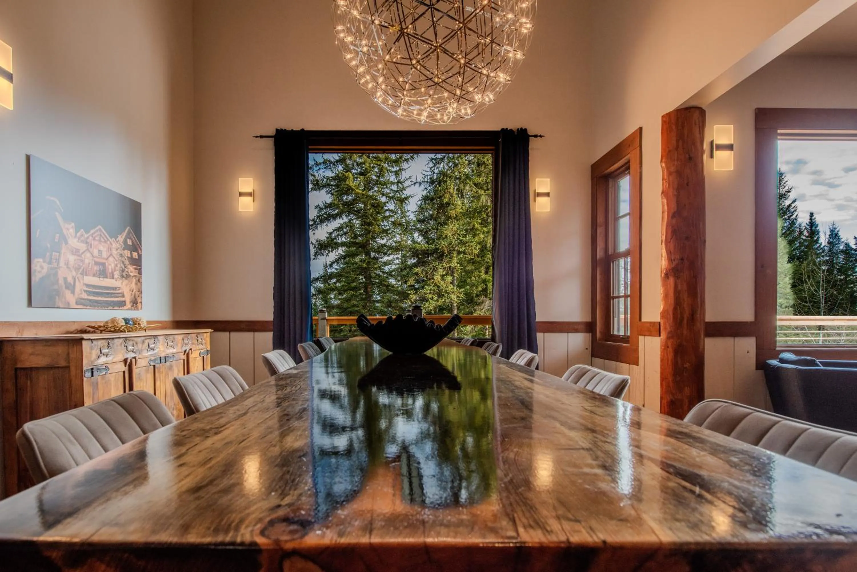 Living room in Winston Lodge