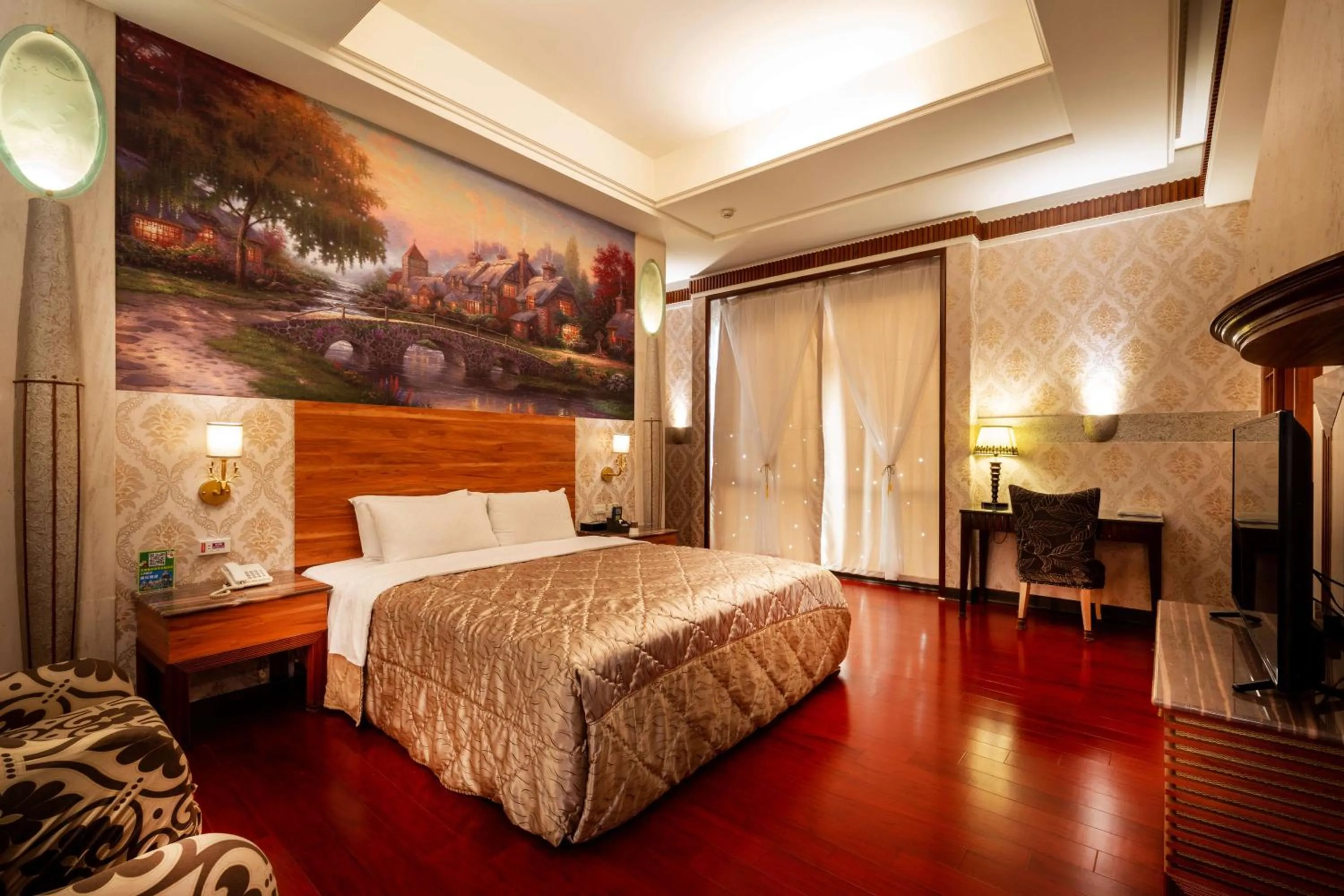 Photo of the whole room, Bed in 國妃鷹堡時尚健康館King & Princess Motel