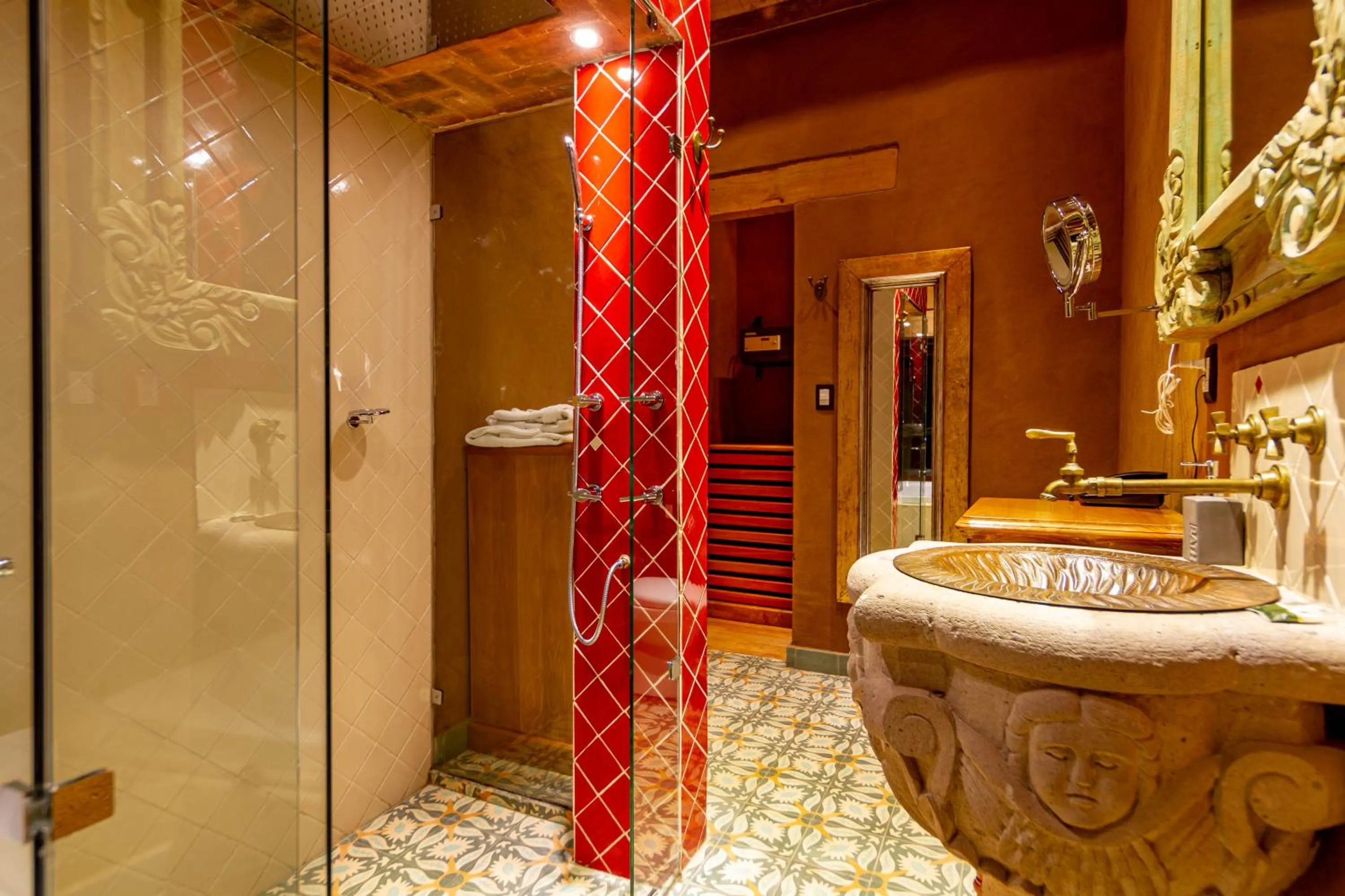 Bathroom in Hacienda Ucazanaztacua