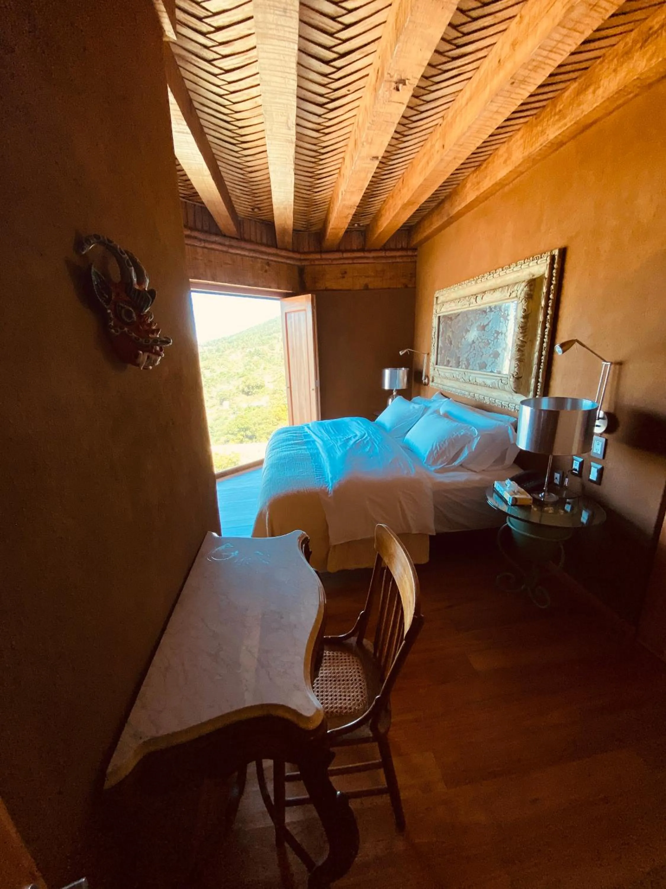 Bed in Hacienda Ucazanaztacua