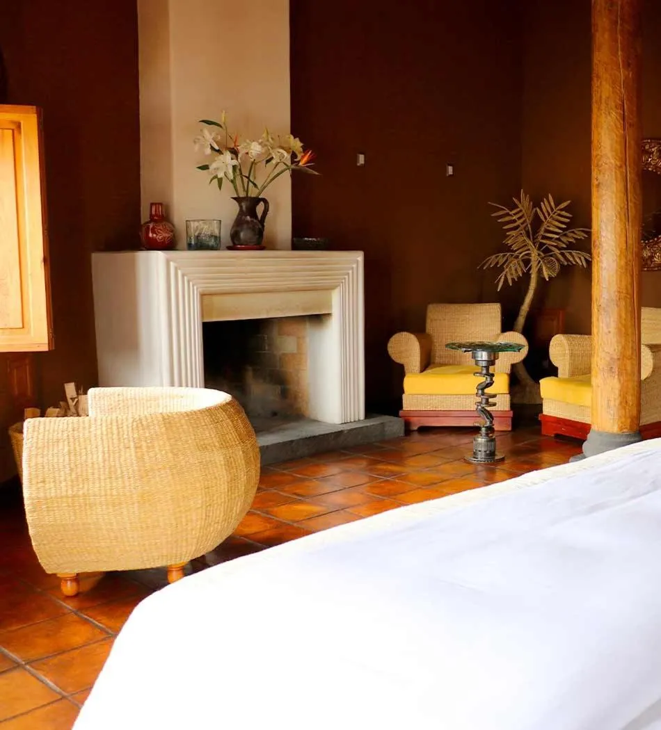 Bedroom, Bed in Hacienda Ucazanaztacua